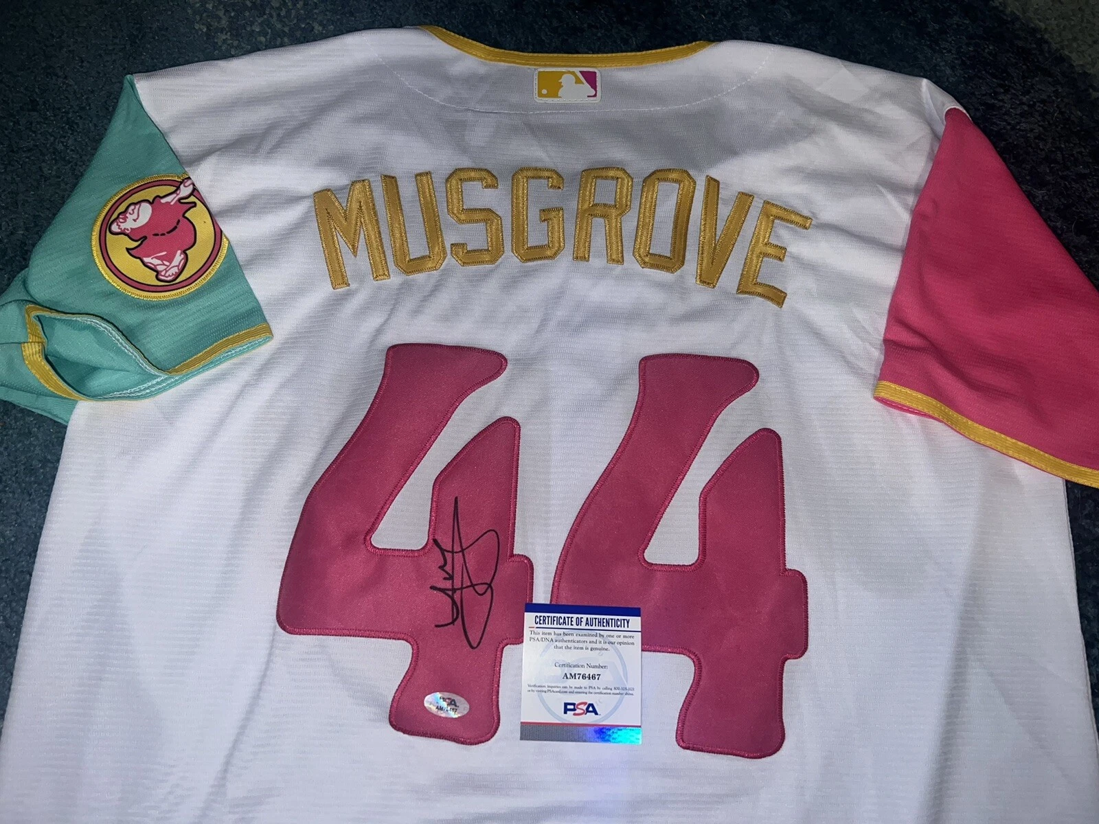 Joe Musgrove Signed San Diego Padres Jersey Superstar No Hitter PSA/DNA