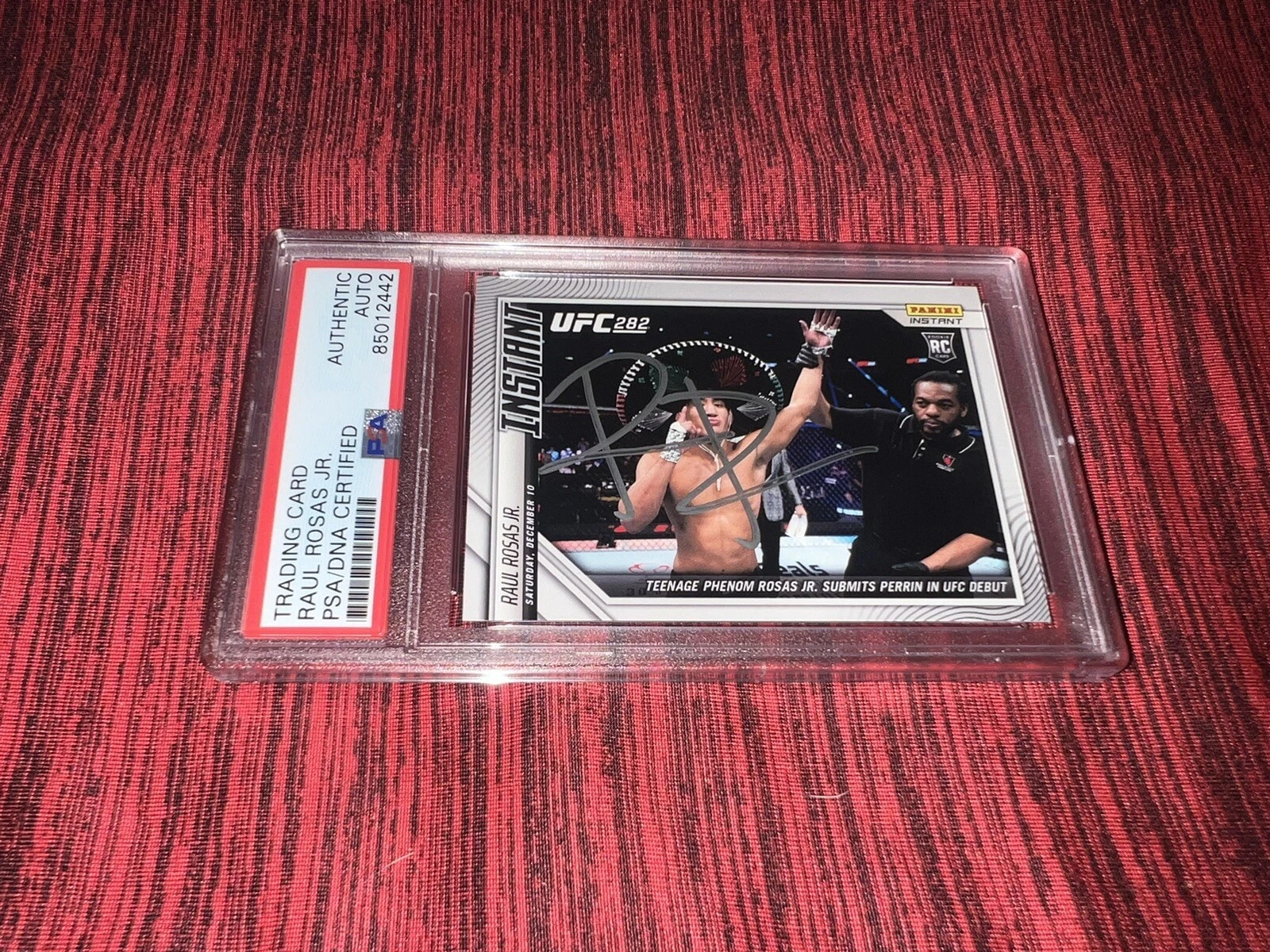 Raul Rosas Jr Signed UFC 282 Panini Instant Rookie UFC Trading Card PSA/DNA #2
