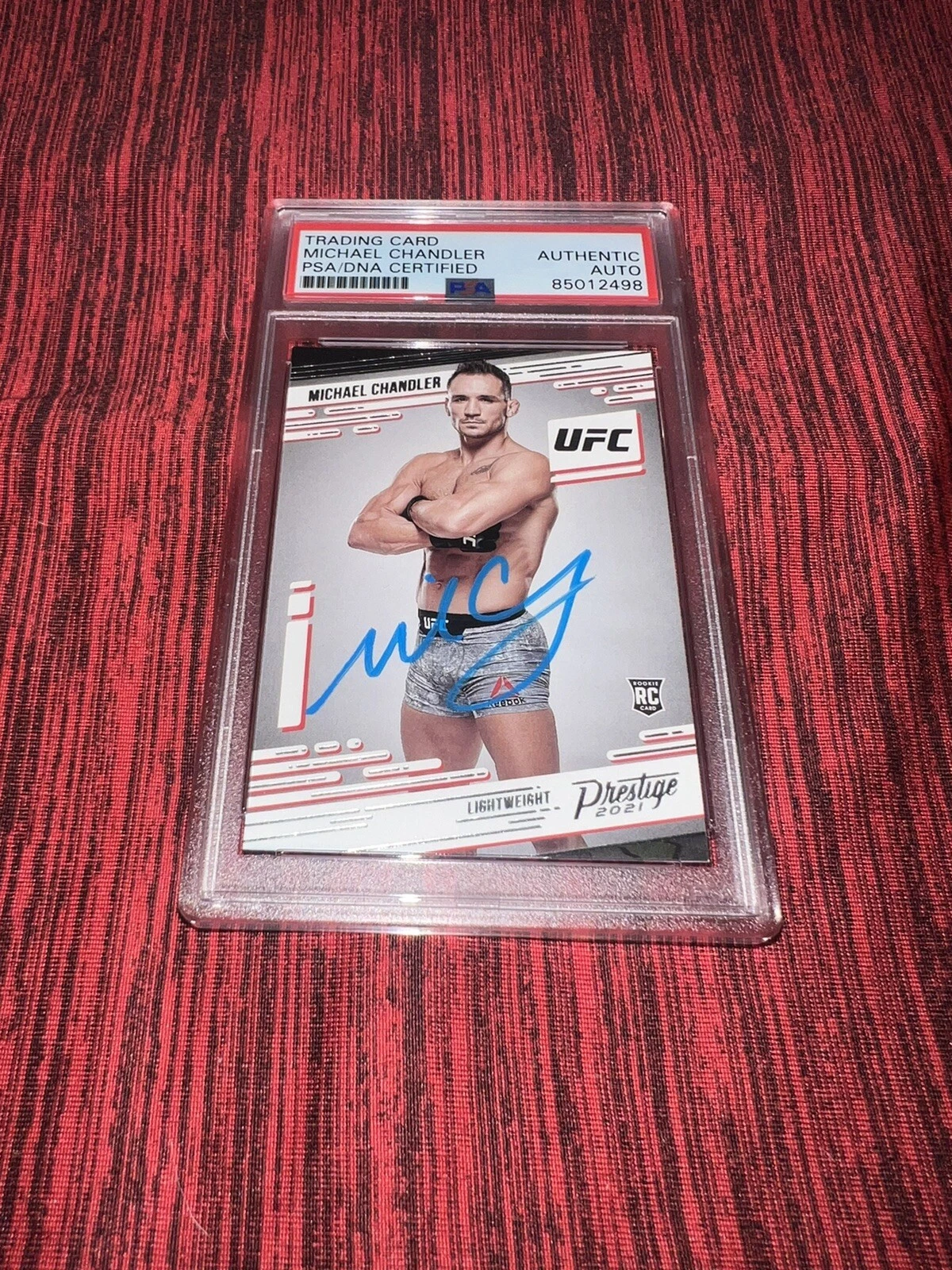 Michael Chandler Signed 2021 Panini Chronicles Prestige Rookie UFC Card PSA/DNA
