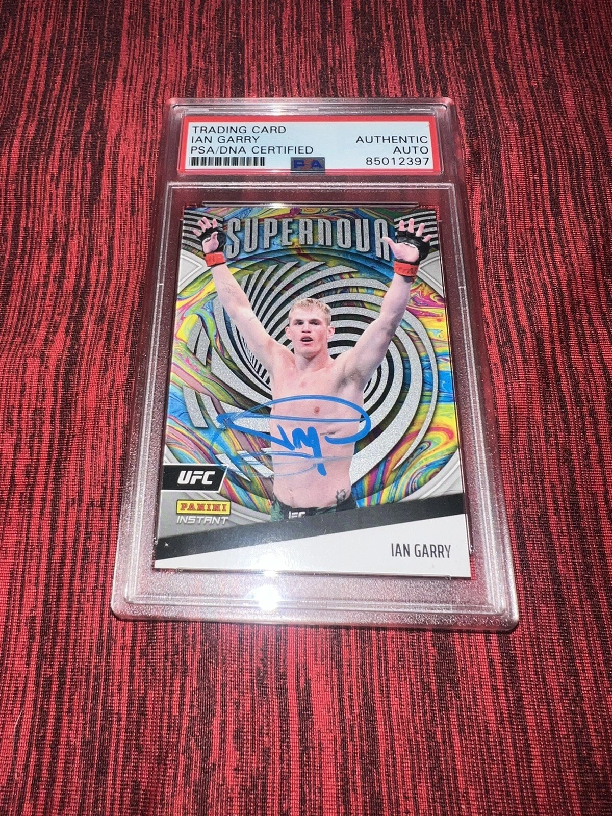 Ian Garry Signed Panini Instant Supernova UFC Trading Card /1232 PSA/DNA
