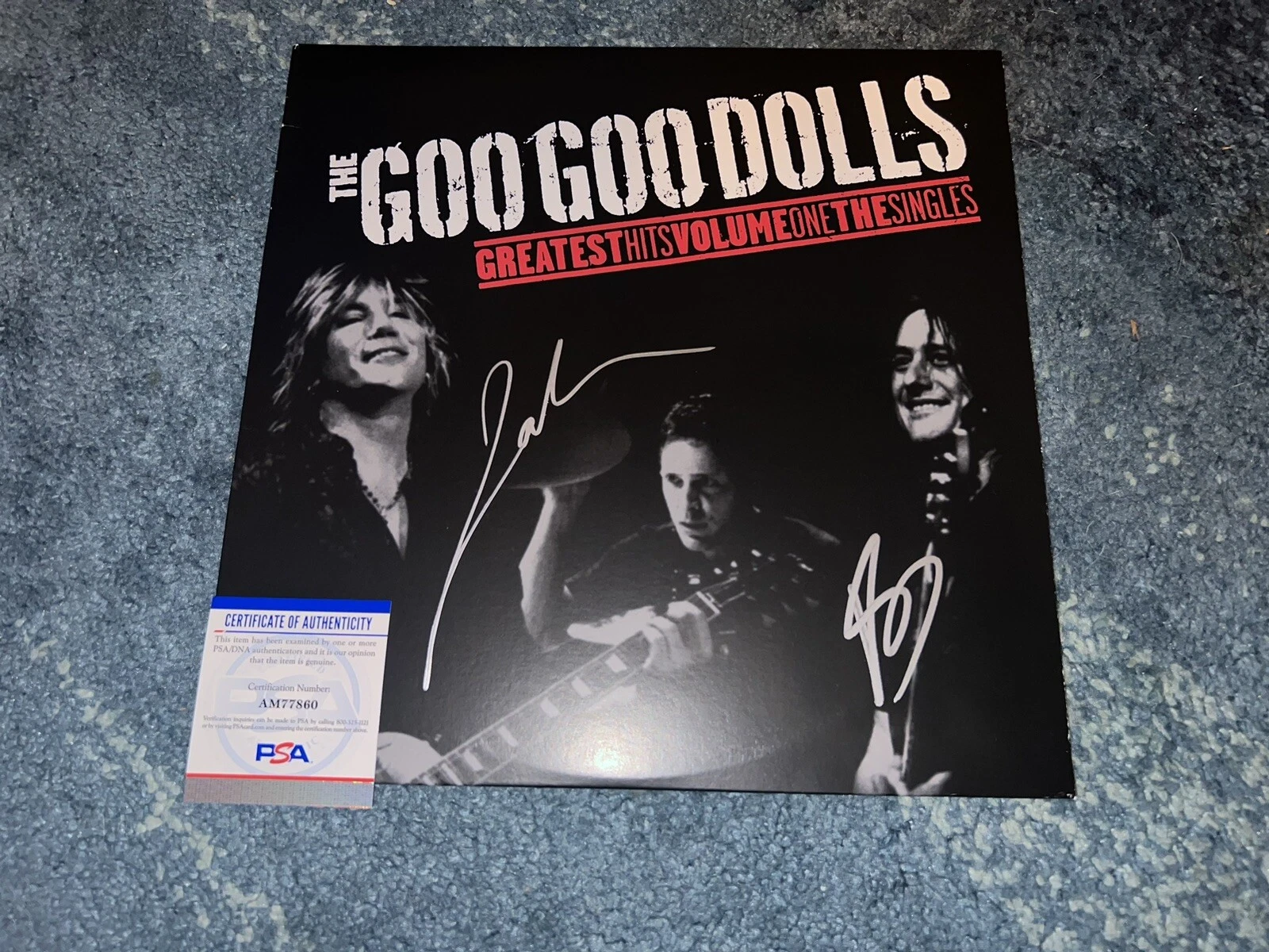 John Rzeznik & Robby Takac Signed Greatest Hits Vinyl Album Goo Goo Dolls PSA