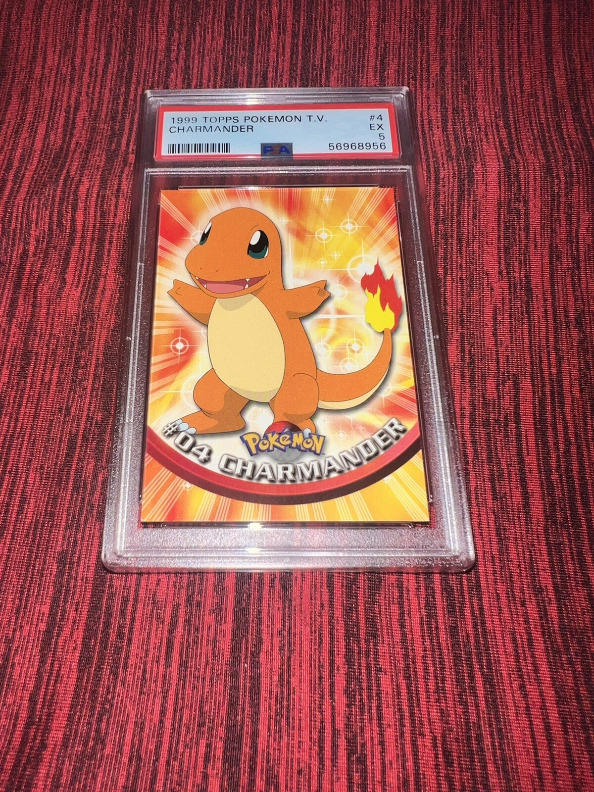POKéMON 1999 TOPPS CHARMANDER TV #4 PSA EX 5 COLLECTIBLE MEMORABILIA