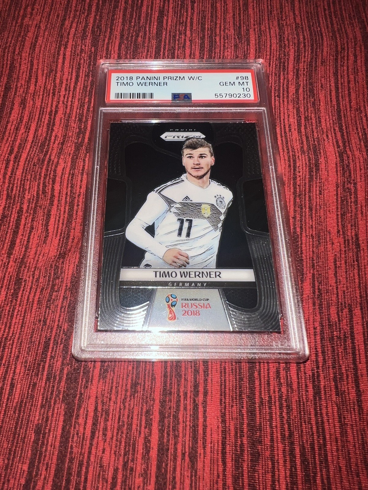 Timo Werner 2018 Panini Prizm World Cup Russia Card PSA Mint 10
