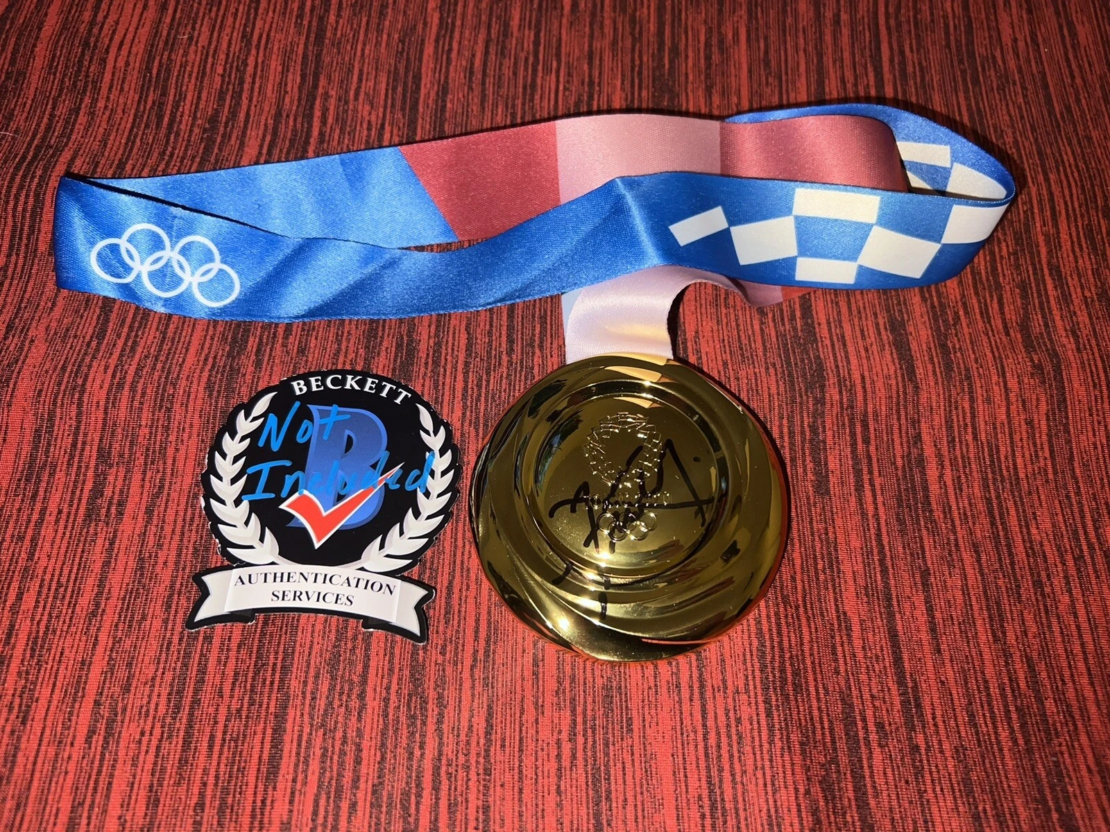 Xander Schauffele Signed 2020 Tokyo Olympics Replica Gold Medal Golf Beckett