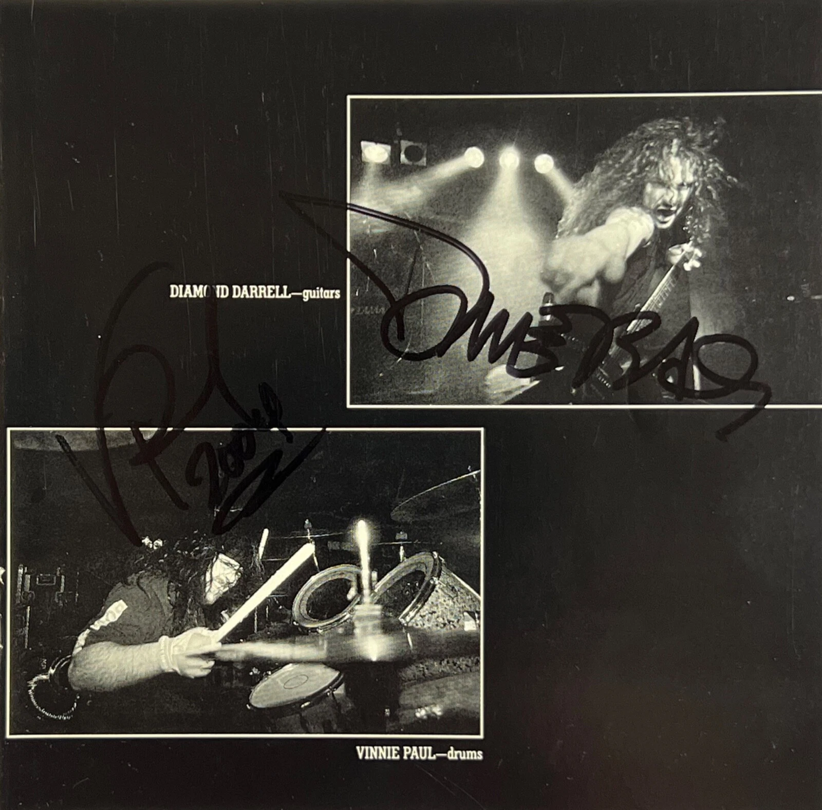 PANTERA DIMEBAG DIAMOND DARRELL & VINNIE PAUL SIGNED COWBOYS FROM HELL CD PROOF COLLECTIBLE MEMORABILIA