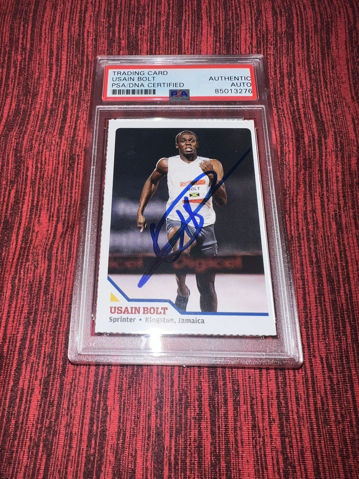 Usain Bolt Signed 2008 SI For Kids Trading Card Rookie Jamaica Legend PSA/DNA #5