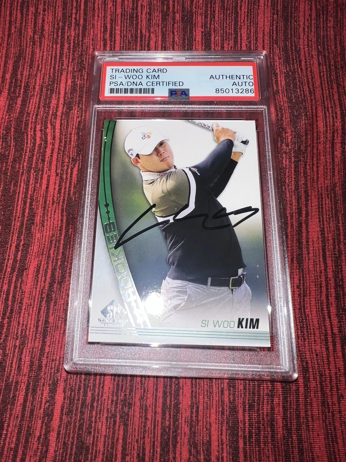Si-woo Kim Signed 2020 SP Game Used Rookie Trading Card PSA/DNA