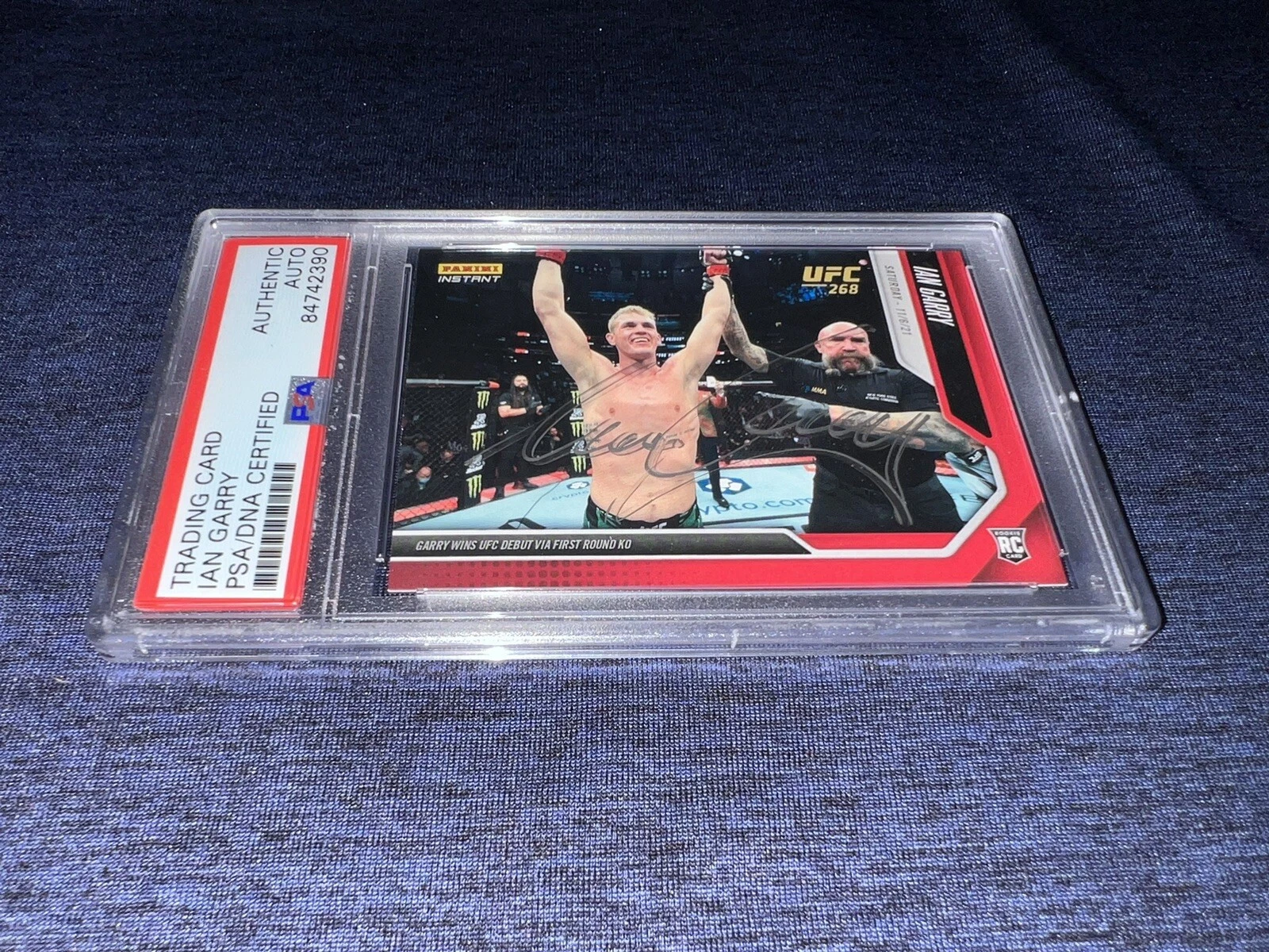 Ian Garry Signed 2021 Panini Instant UFC Trading Card Rookie 11/6/21 PSA/DNA