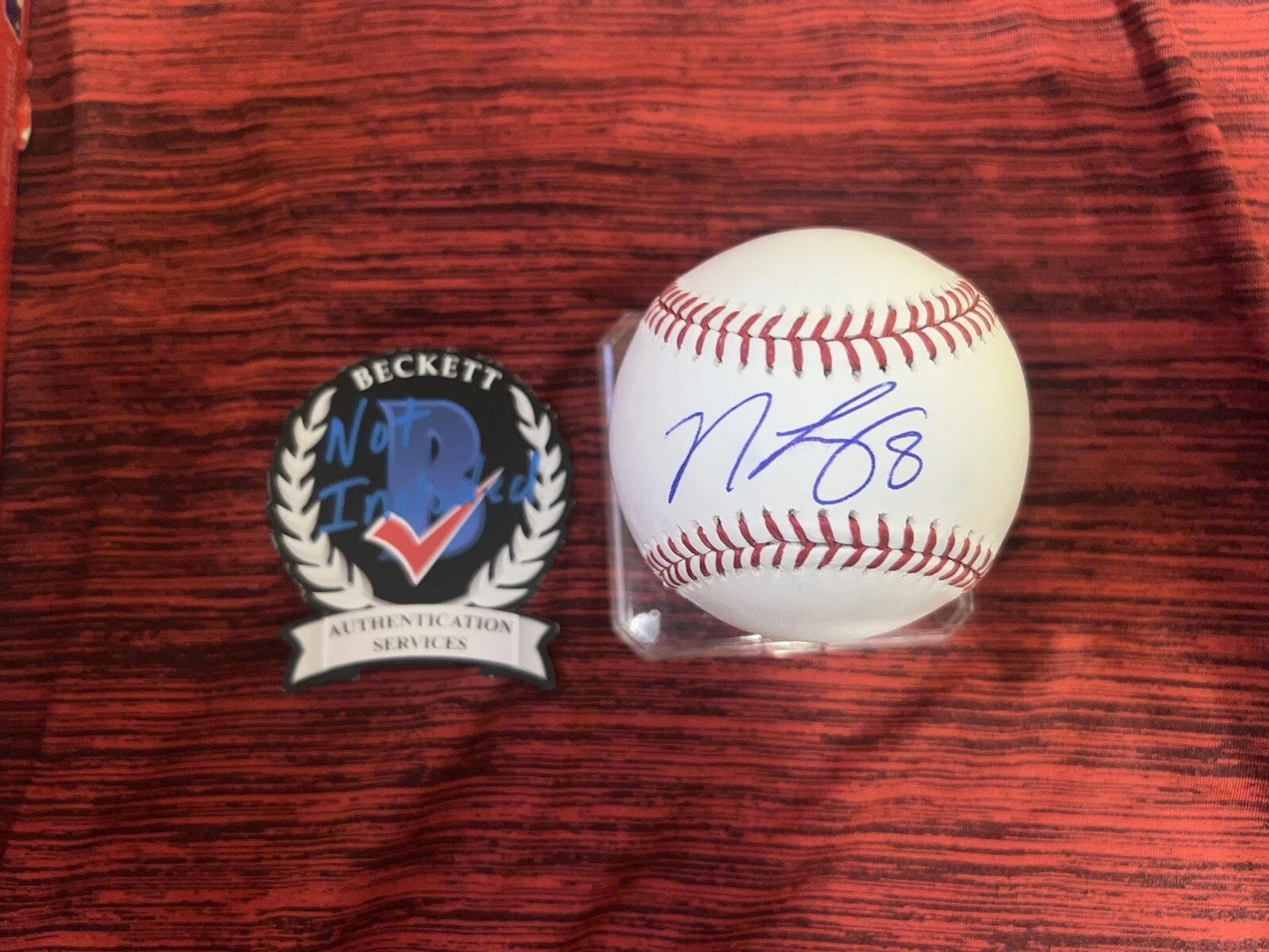 Nicky Lopez Signed Official Major League Baseball Atlanta Braves Beckett