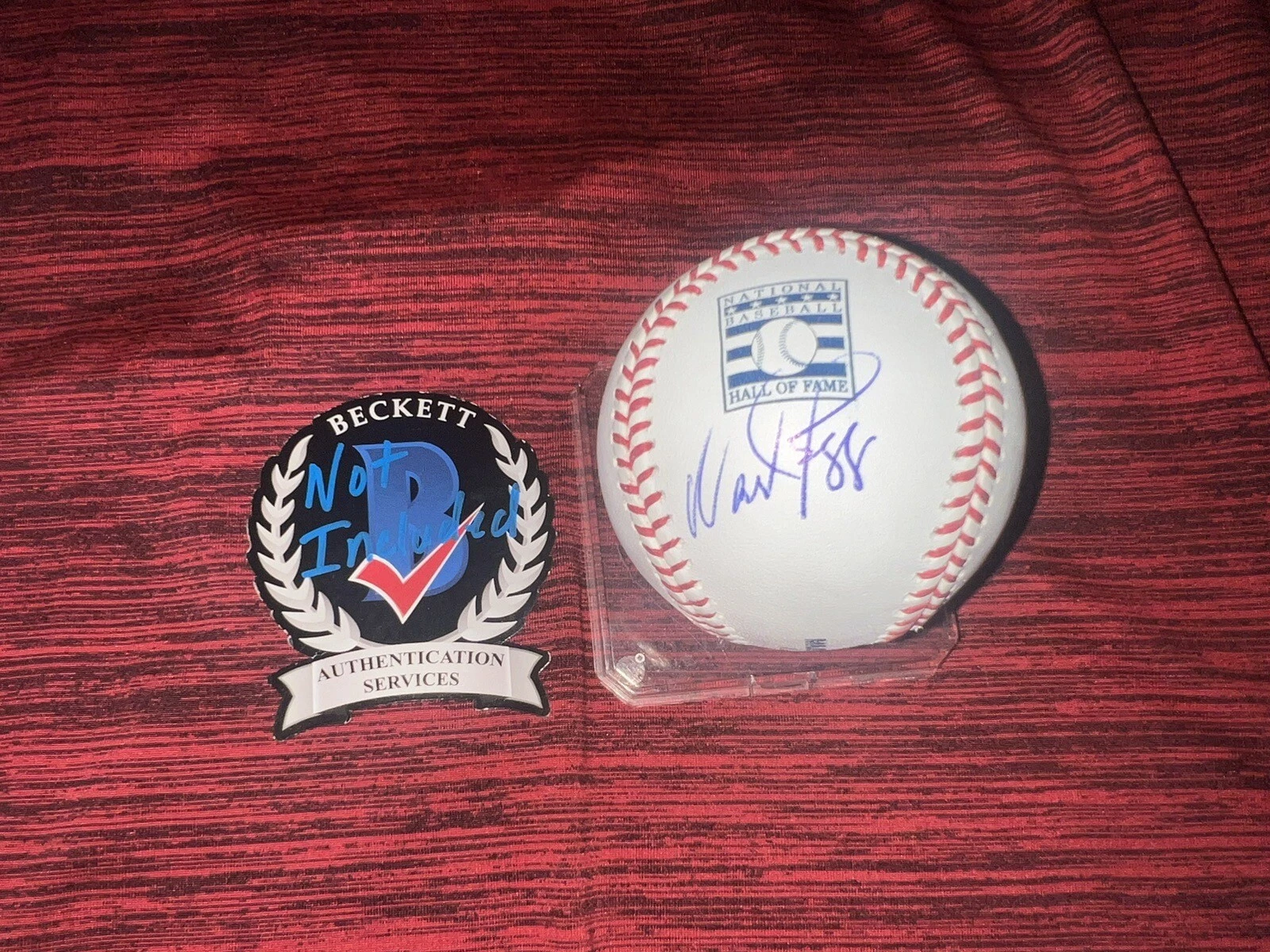 Wade Boggs Signed Official Hall Of Fame Baseball Tampa Bay Rays Yankees BAS #2