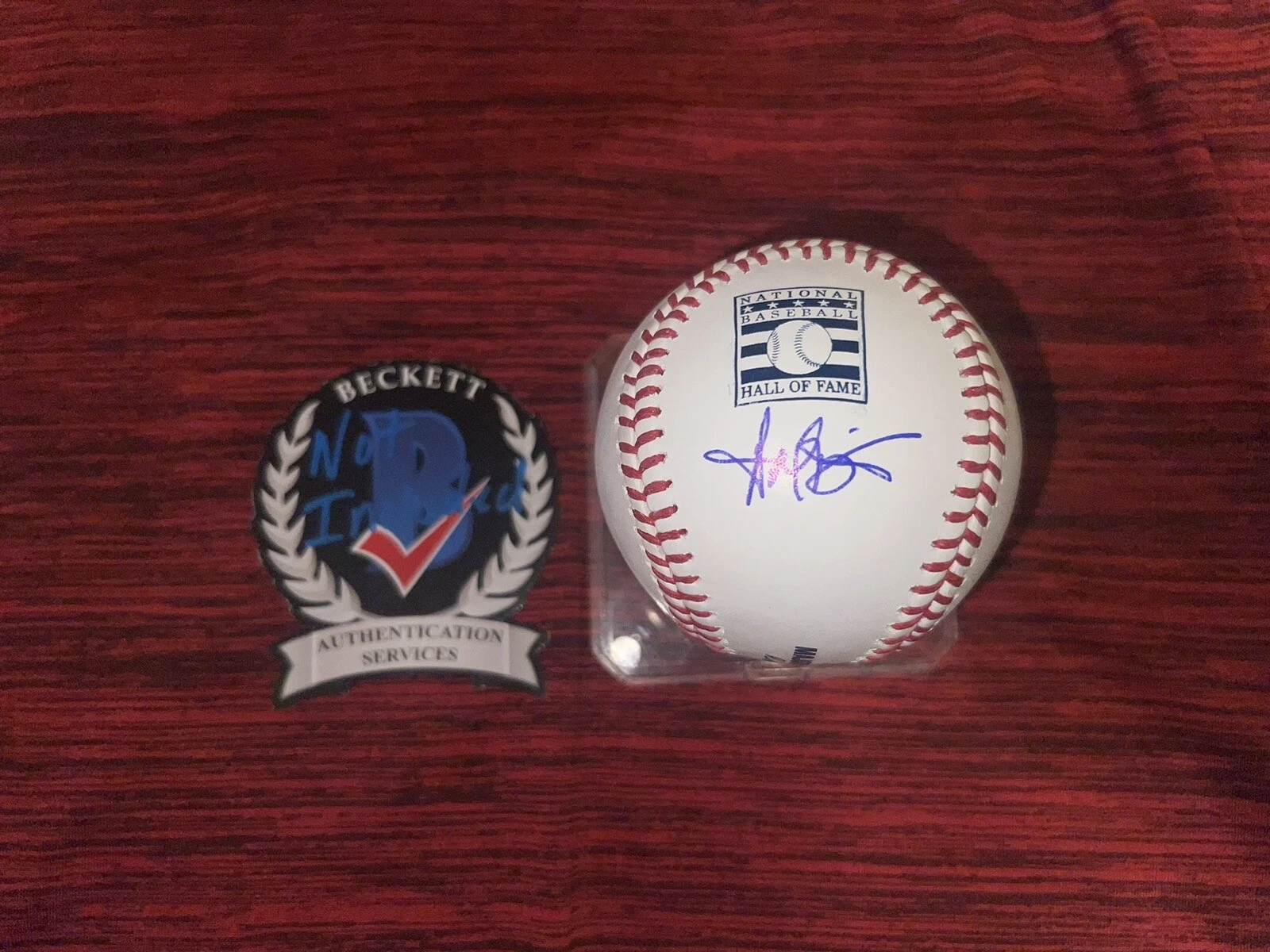 Harold Baines Signed Official Hall Of Fame Baseball Chicago White Sox Beckett