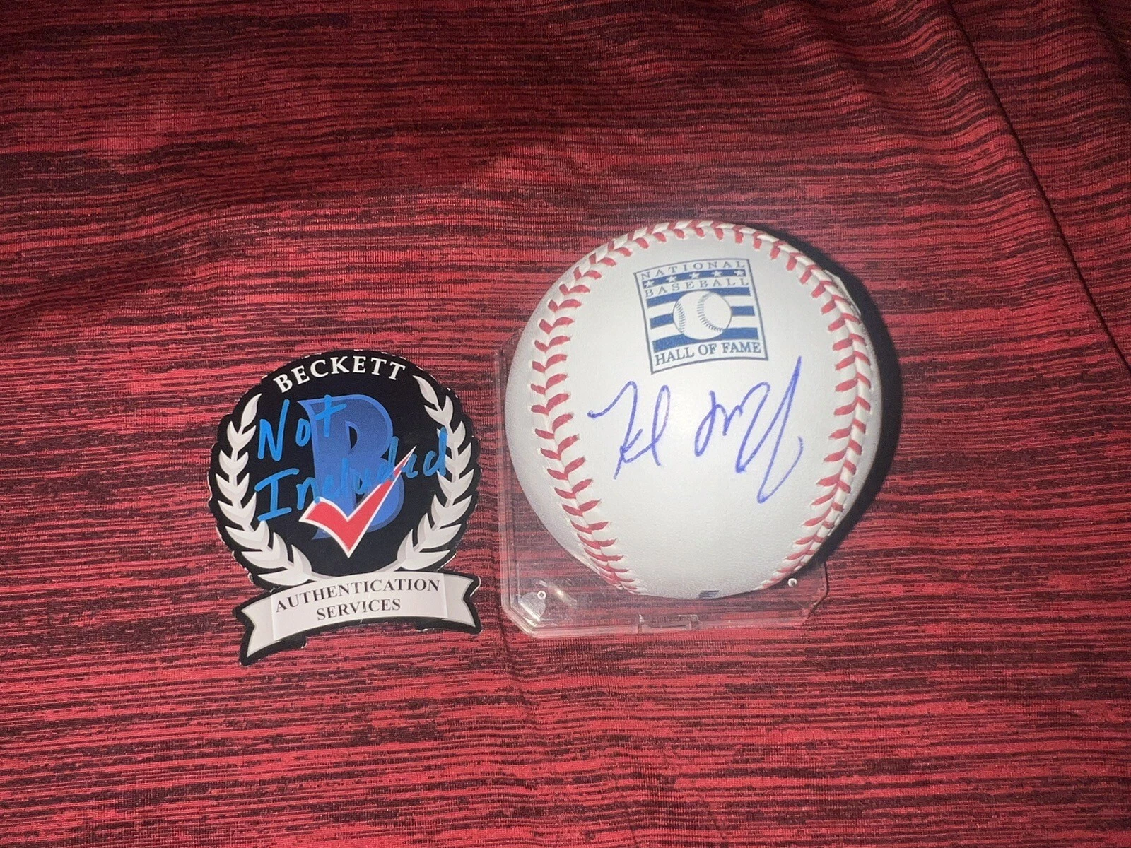 Fred McGriff Signed Official Hall Of Fame Baseball Atlanta Braves Rays Beckett