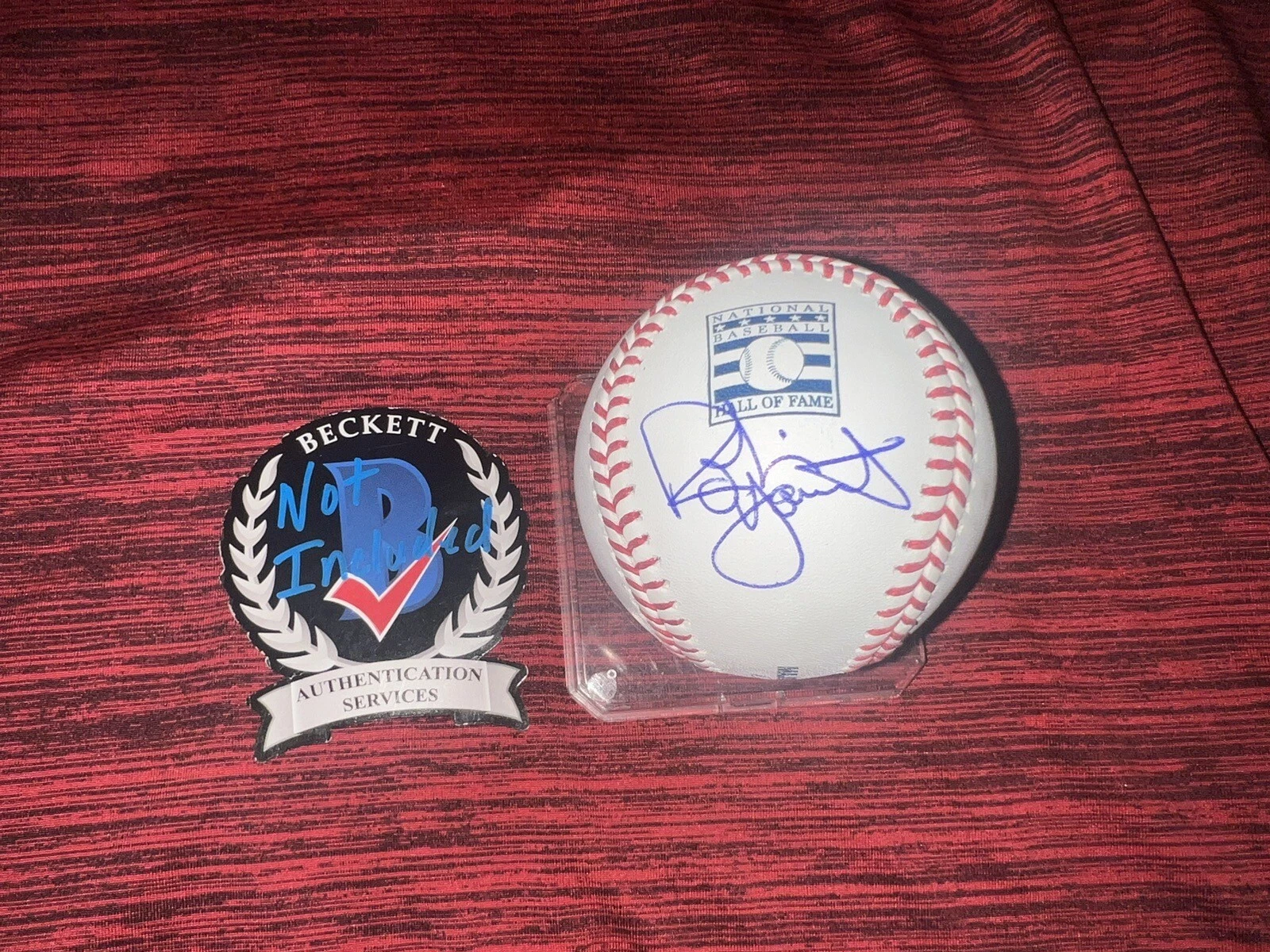 Robin Yount Signed Official Hall Of Fame Baseball Milwaukee Brewers Beckett #2