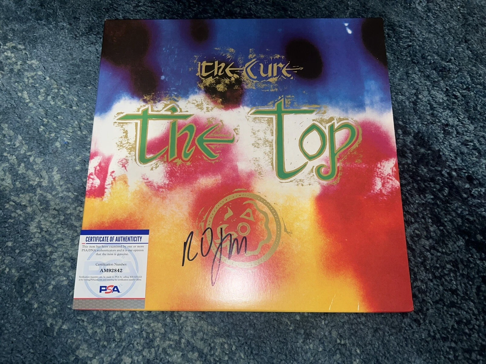 Robert Smith Signed The Top Vinyl The Cure Lead Singer PSA/DNA