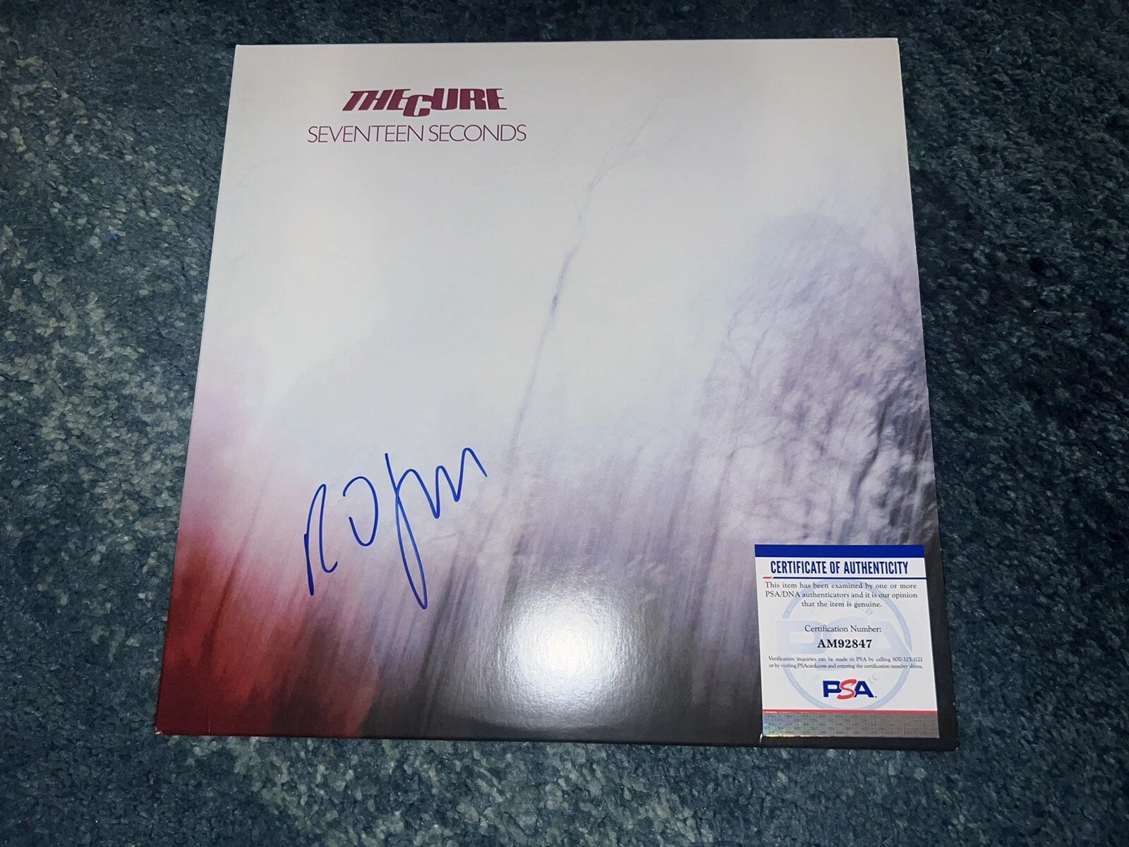 Robert Smith Signed Seventeen Seconds Vinyl The Cure Lead Singer PSA/DNA #2