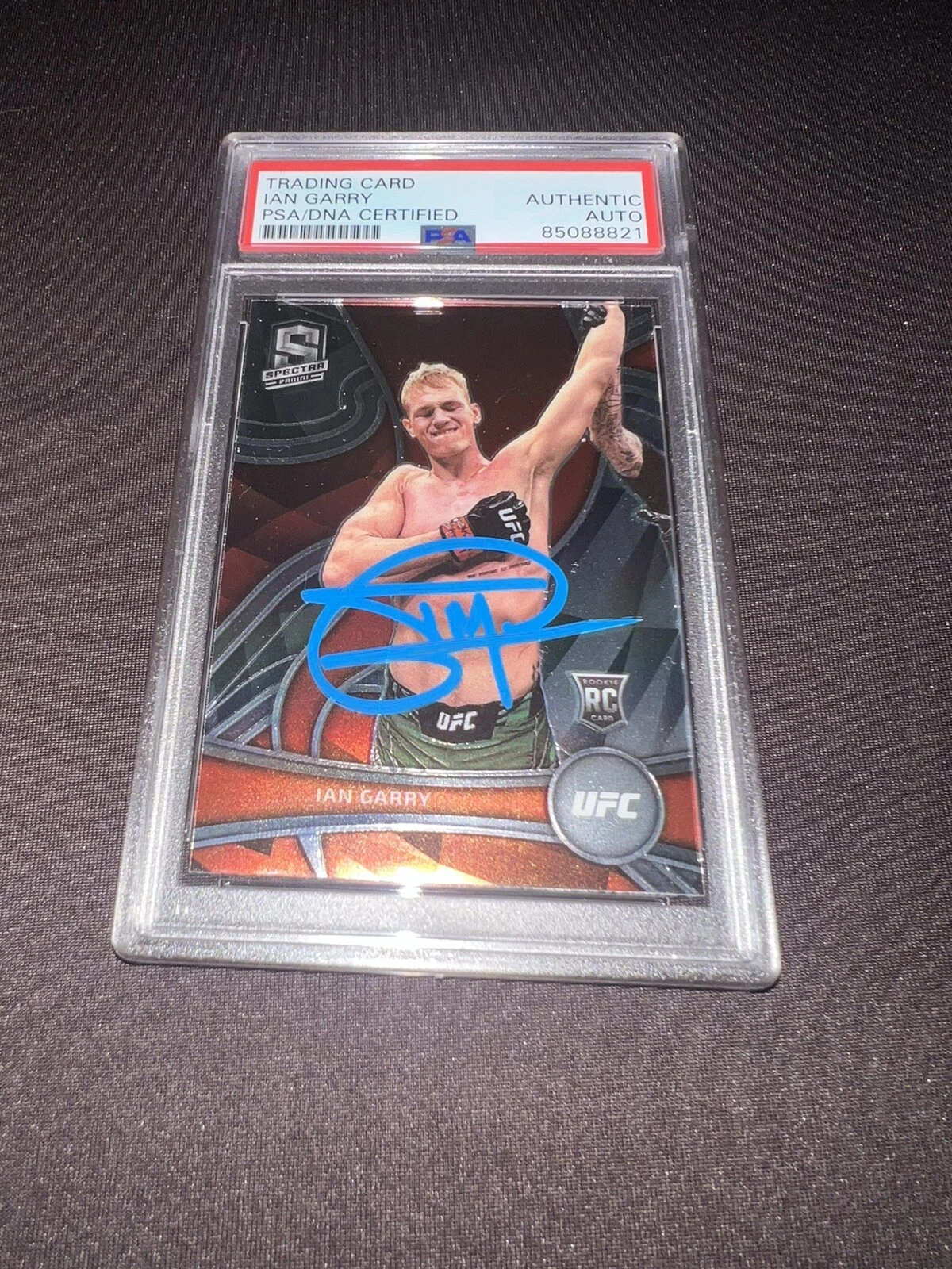 Ian Garry Signed 2022 Panini Chronicles Spectra Rookie UFC Card PSA/DNA #2