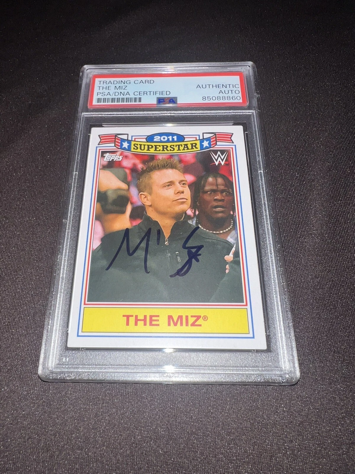 The Miz Signed 2021 Topps WWE Trading Card 2011 Superstar PSA/DNA