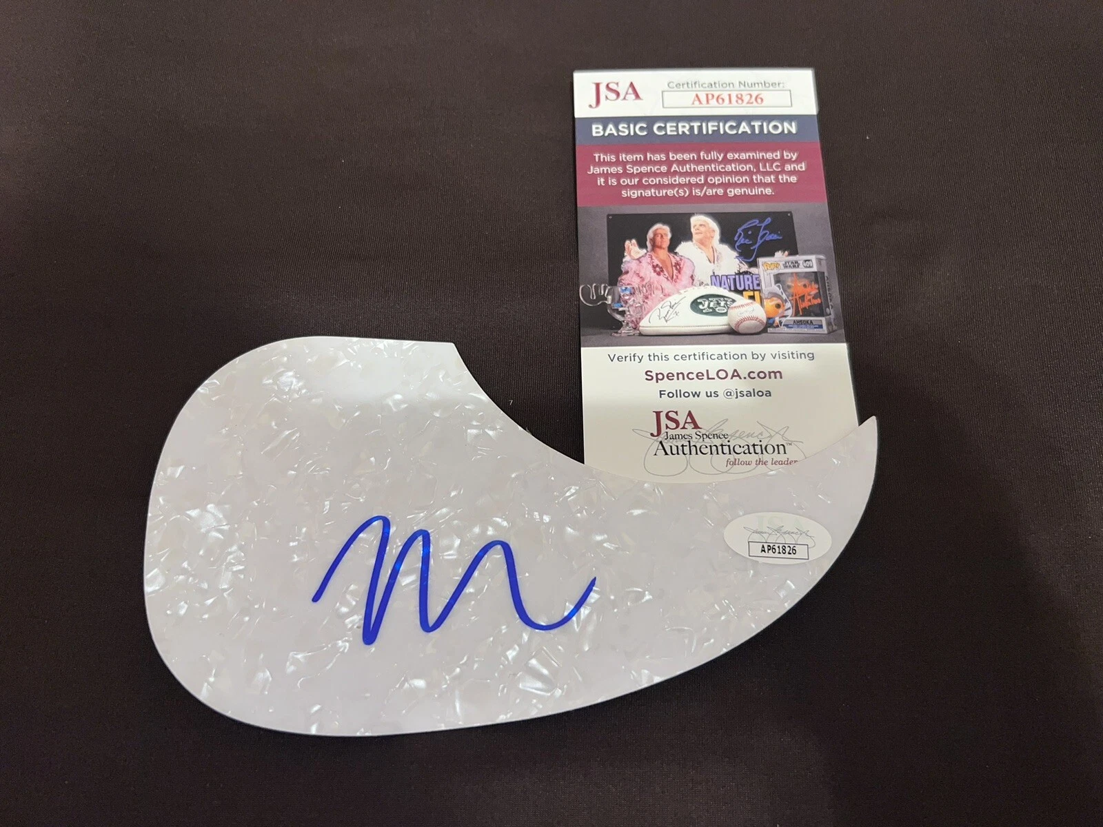 Morgan Wade Signed Acoustic Pickguard Country Music Superstar JSA Auth