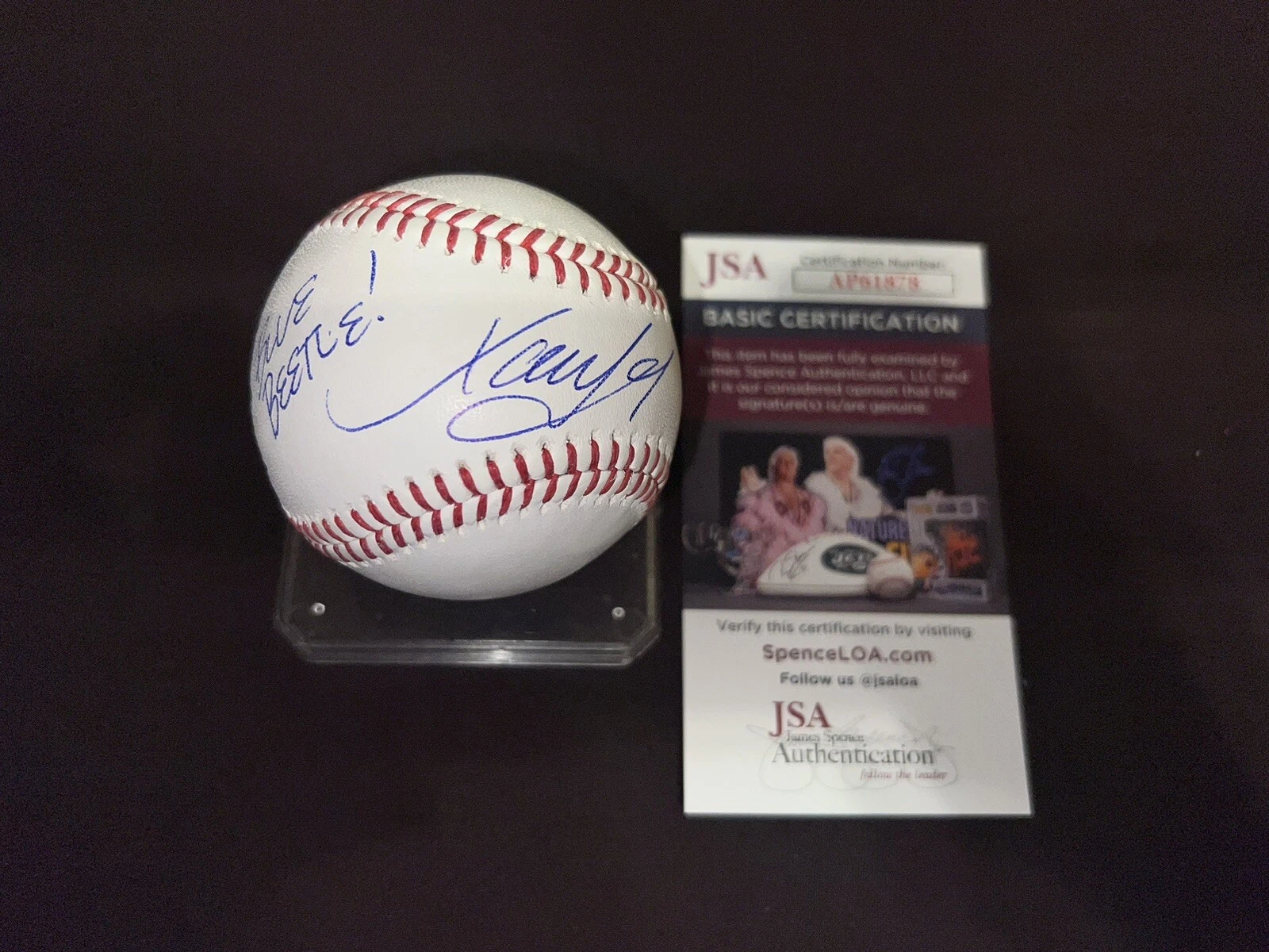 XOLO MARIDUENA SIGNED OFFICIAL MAJOR LEAGUE BASEBALL BLUE BEETLE JSA AUTH COLLECTIBLE MEMORABILIA