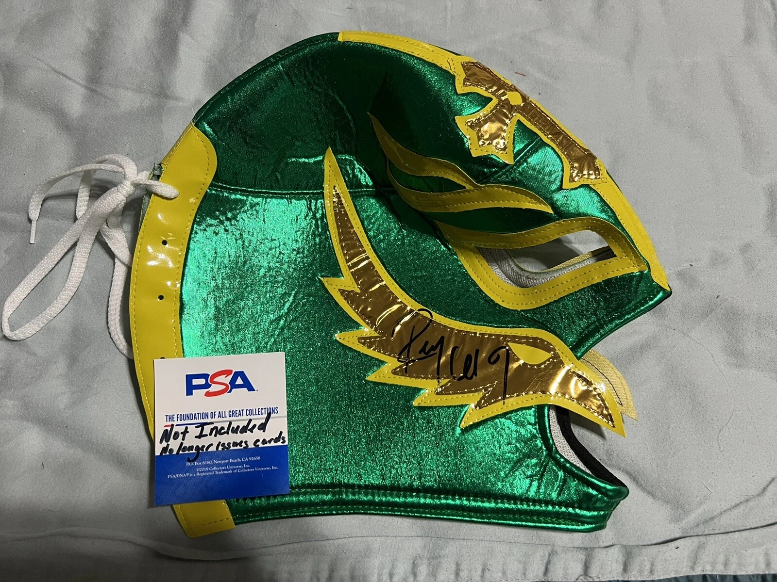 Rey Mysterio Signed WWE Lucha Libre Mask Wrestling Legend PSA/DNA