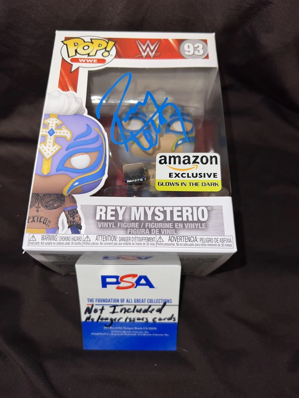 Rey Mysterio Signed Official WWE Funko Pop Figure Wrestling Legend PSA/DNA #2
