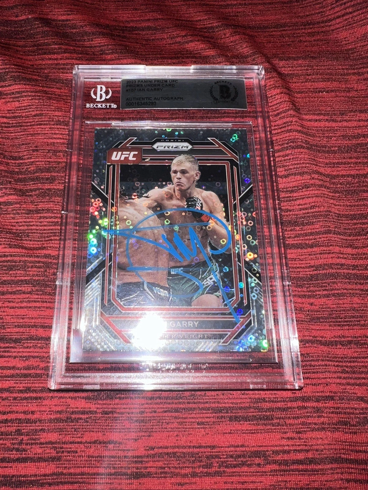 Ian Garry Signed 2023 Panini Prizm Under Card Trading Card The Future Beckett