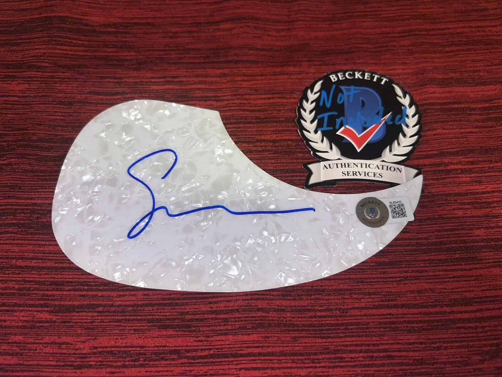 Susanna Hoffs Signed Acoustic Pickguard Country The Bangles Star Beckett #3