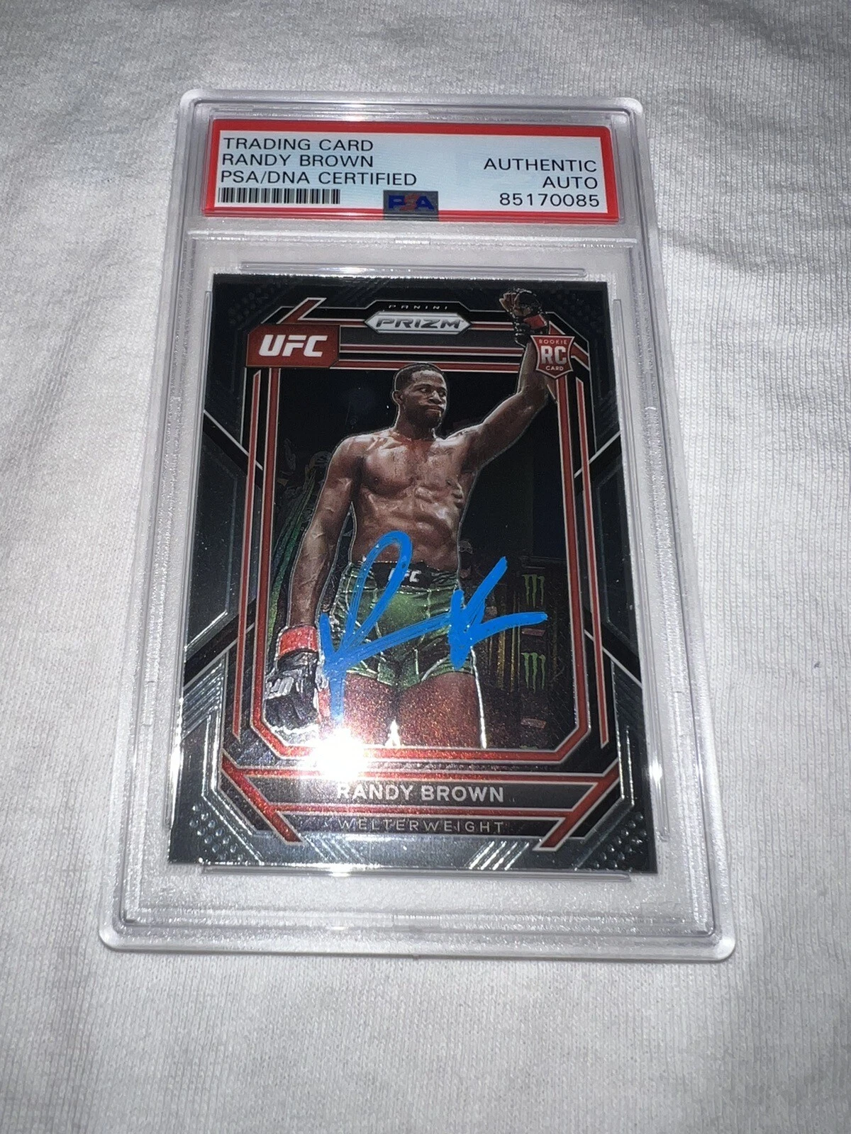Randy Brown Signed 2023 Panini Prizm UFC Trading Card PSA/DNA #2