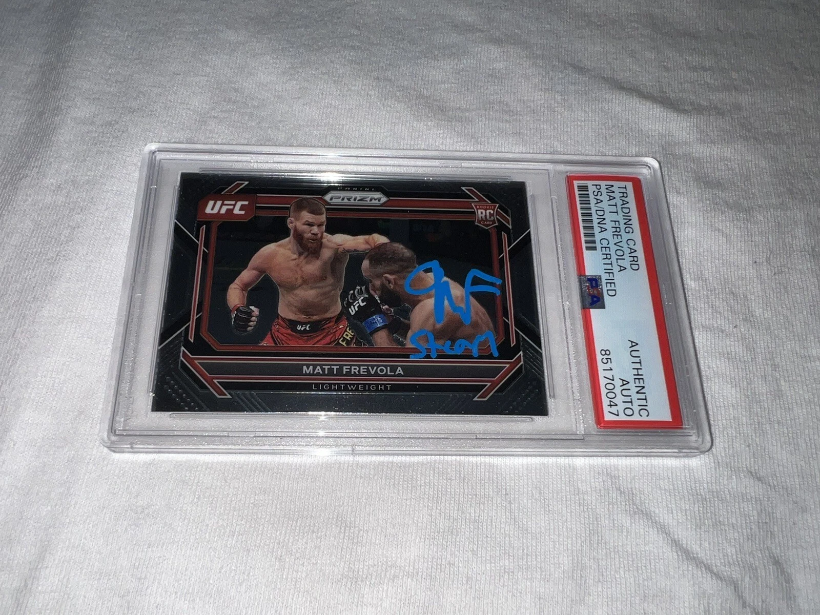 Matt Frevola Signed 2023 Panini Prizm UFC Trading Card PSA/DNA #2