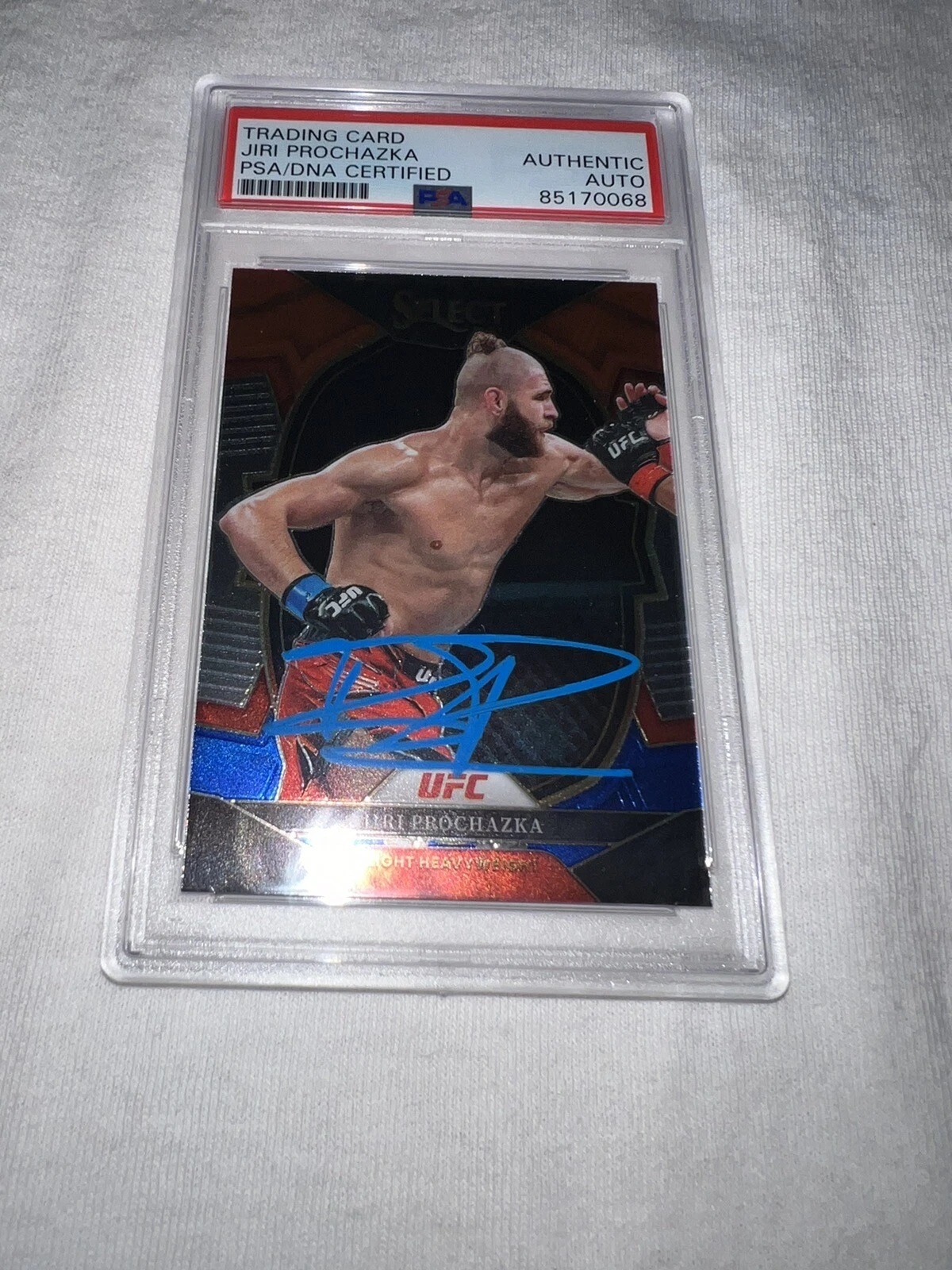 Jiri Prochazka Signed 2023 Panini Select UFC Trading Card PSA/DNA