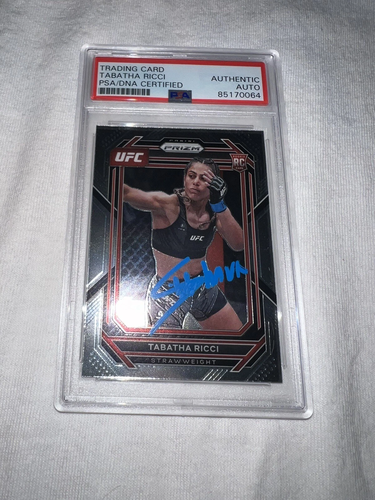 Tabatha Ricci Signed 2023 Panini Prizm UFC Trading Card PSA/DNA