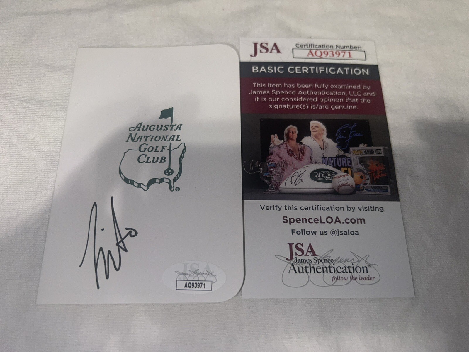 Mito Pereira Signed Masters Scorecard PGA LIV Champion JSA Auth