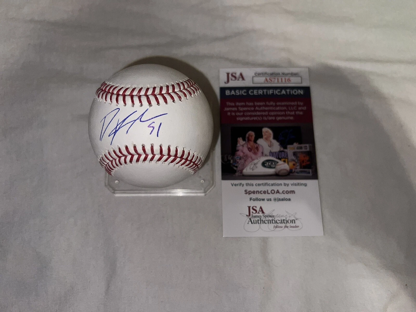 Graham Ashcraft Signed Official Major League Baseball Cincinnati Reds Star JSA