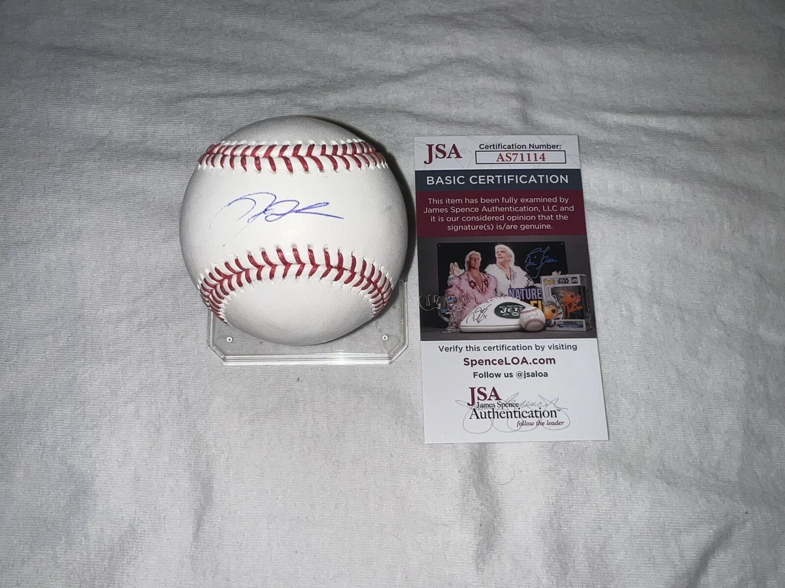 Nick Lodolo Signed Official Major League Baseball Cincinnati Reds Star JSA