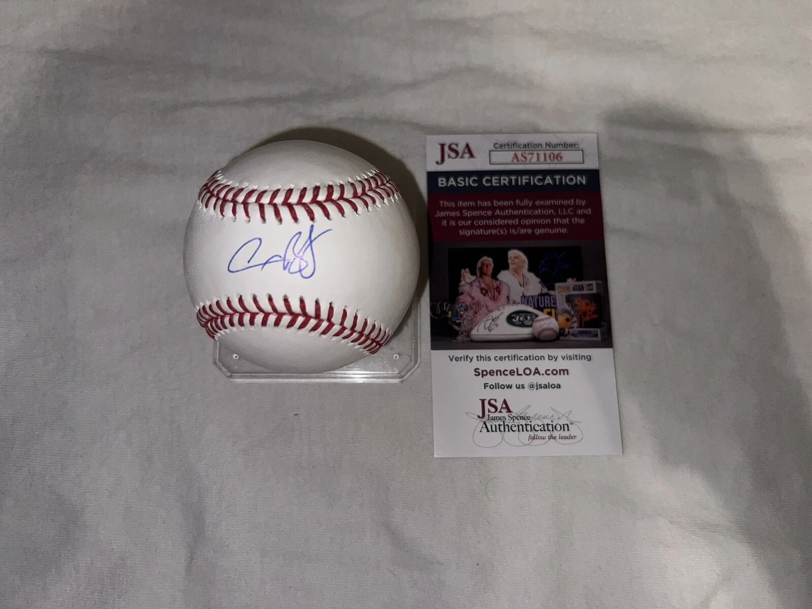 Alex Bregman Signed Official Major League Baseball Houston Astros Star JSA #2
