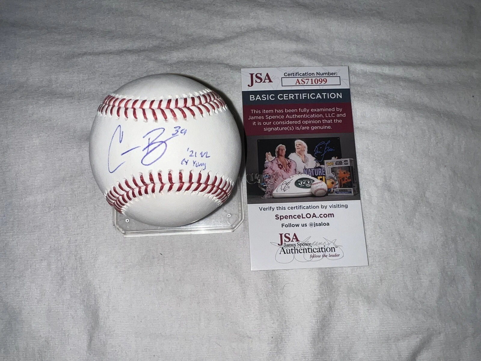 Corbin Burnes Signed Official Major League Baseball Baltimore Oriole Star JSA #3