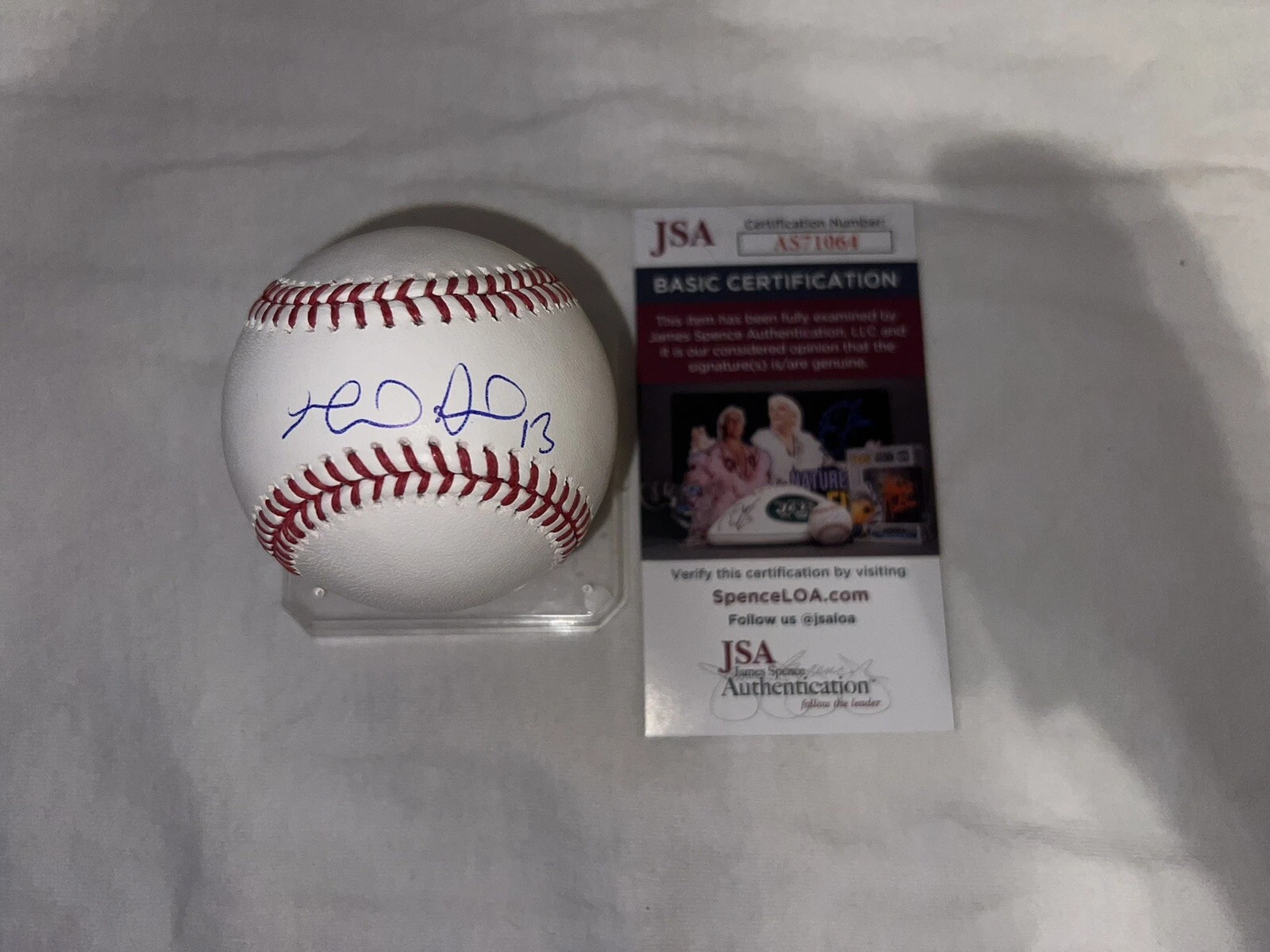 Gabriel Arias Signed Official Major League Baseball Cleveland Guardians JSA