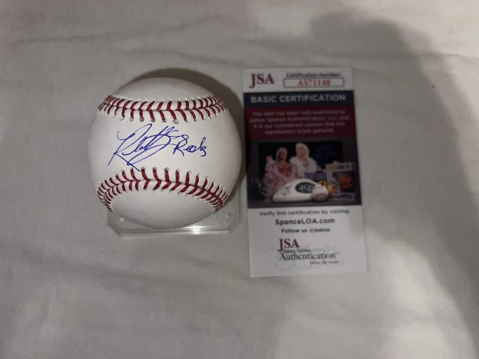 Rhett Lowder Signed Official Major League Baseball Cincinnati Reds Star JSA #4