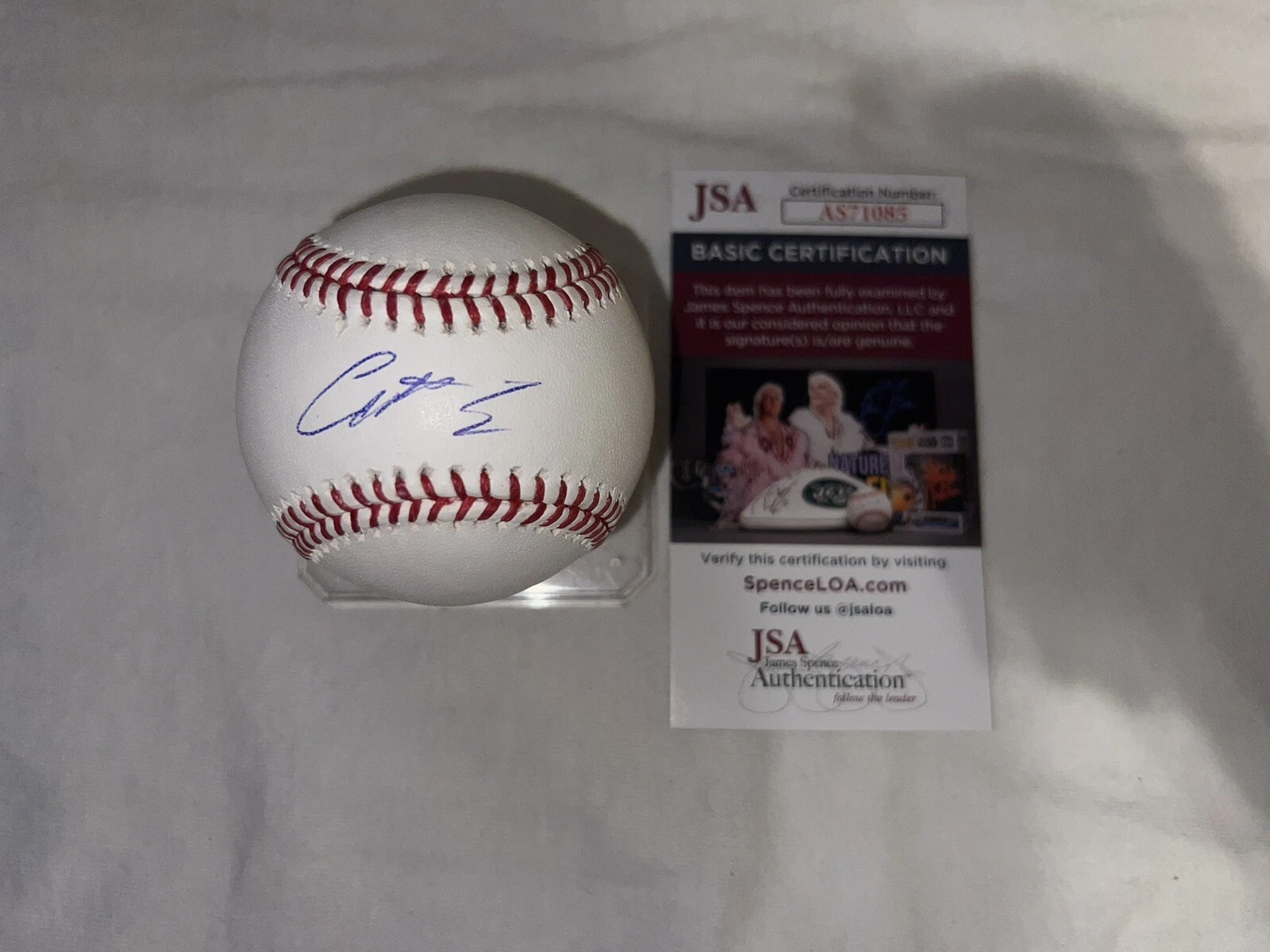 Colt Emerson Signed Official Major League Baseball Seattle Mariners Star JSA