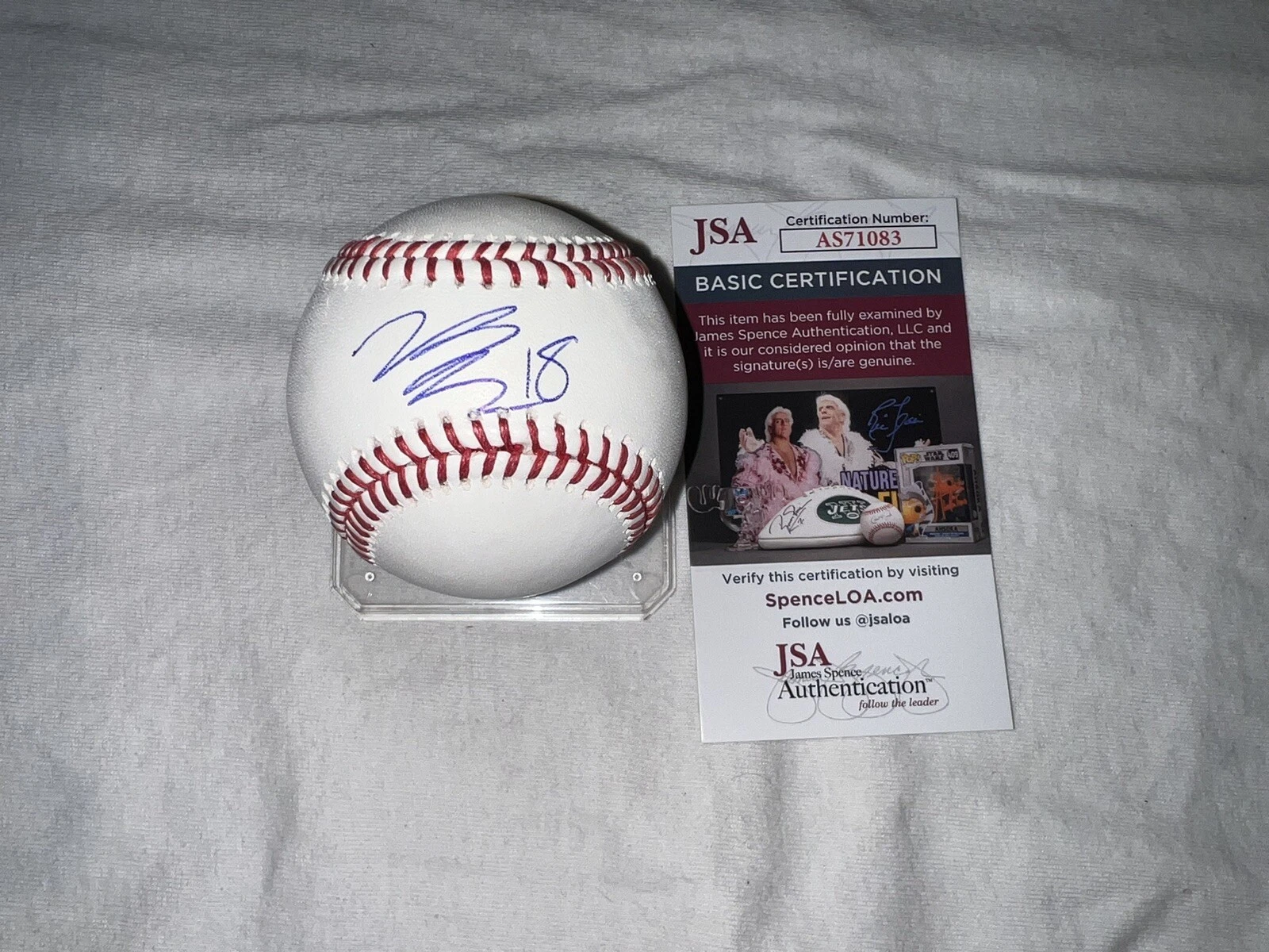 Nolan Schanuel Signed Official Major League Baseball Los Angeles Angels JSA