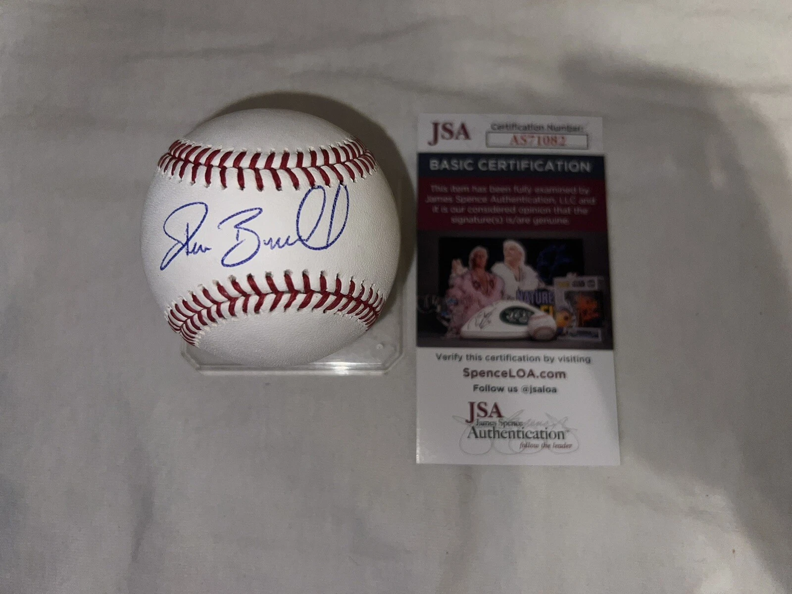 Pat Burrell Signed Official Major League Baseball San Francisco Giants Star JSA