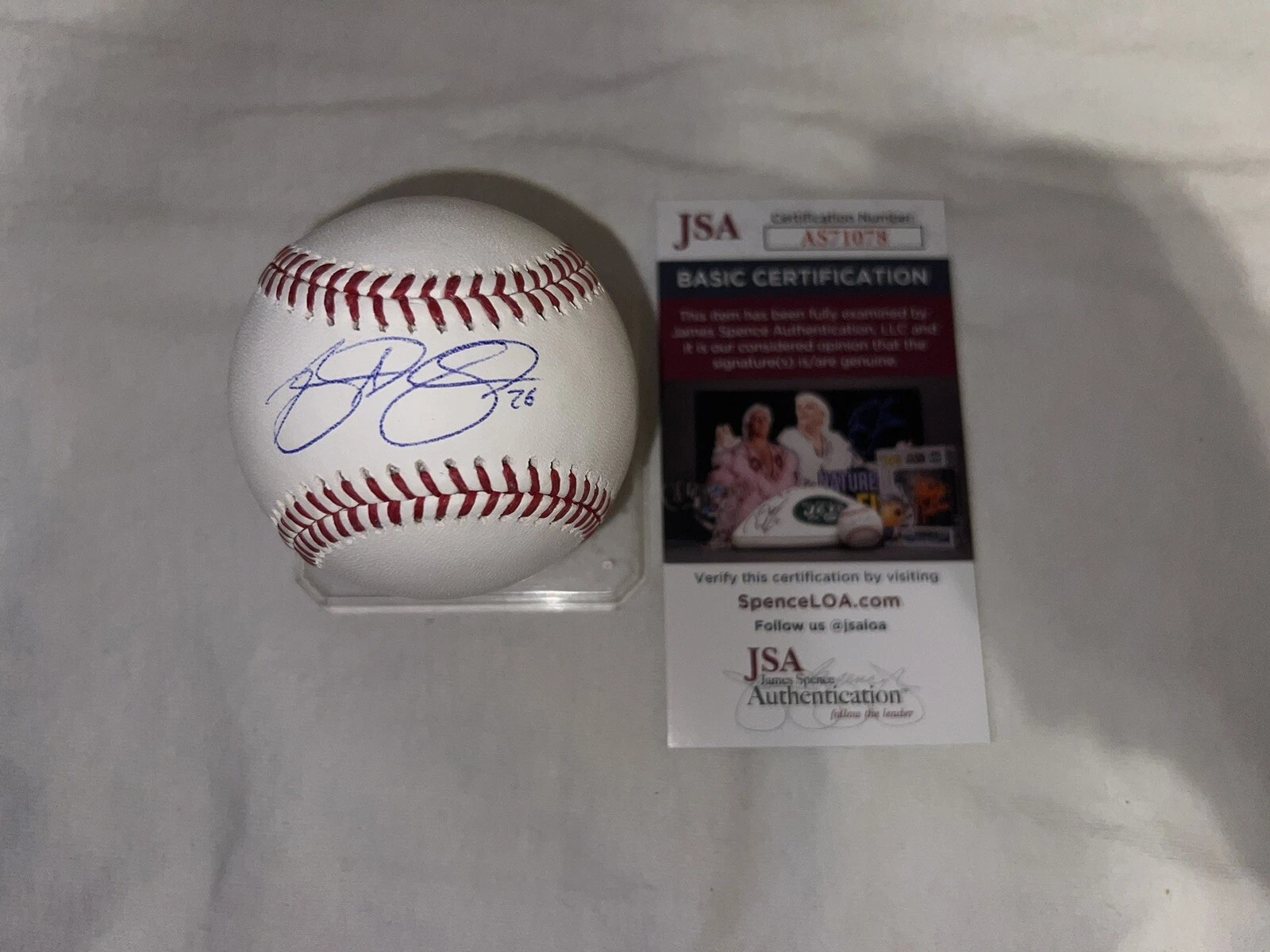 Blake Sabol Signed Official Major League Baseball San Francisco Giants JSA