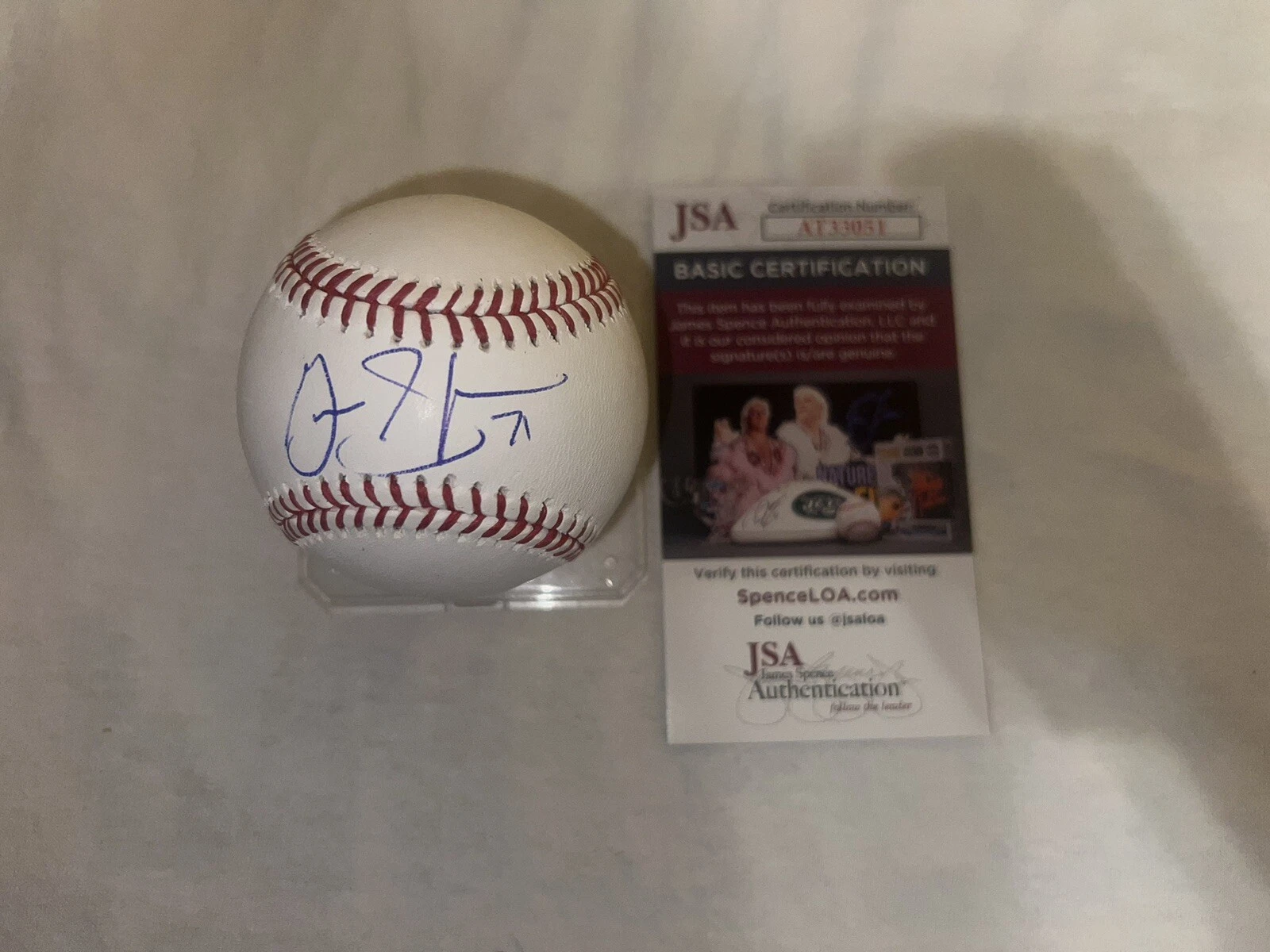 Gavin Stone Signed Official Major League Baseball Los Angeles Dodgers Star JSA