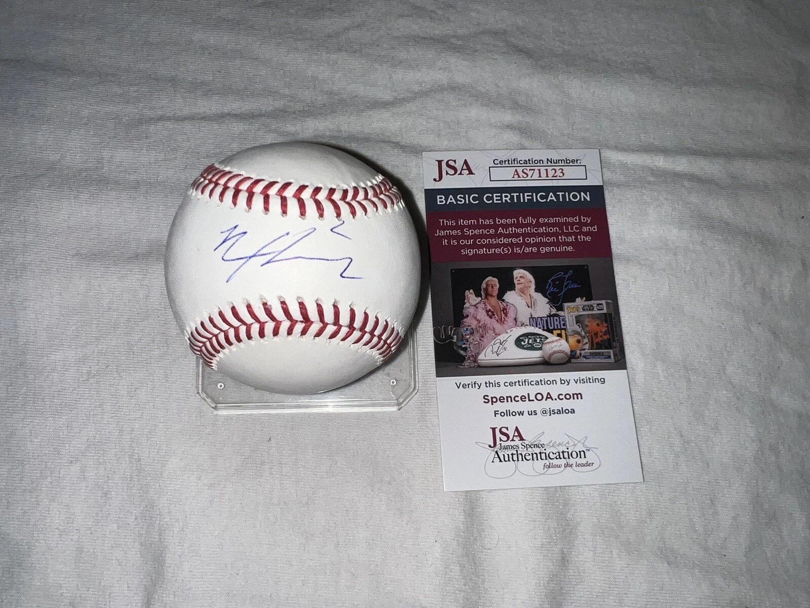 Nico Hoerner Signed Official Major League Baseball Chicago Cubs Star JSA