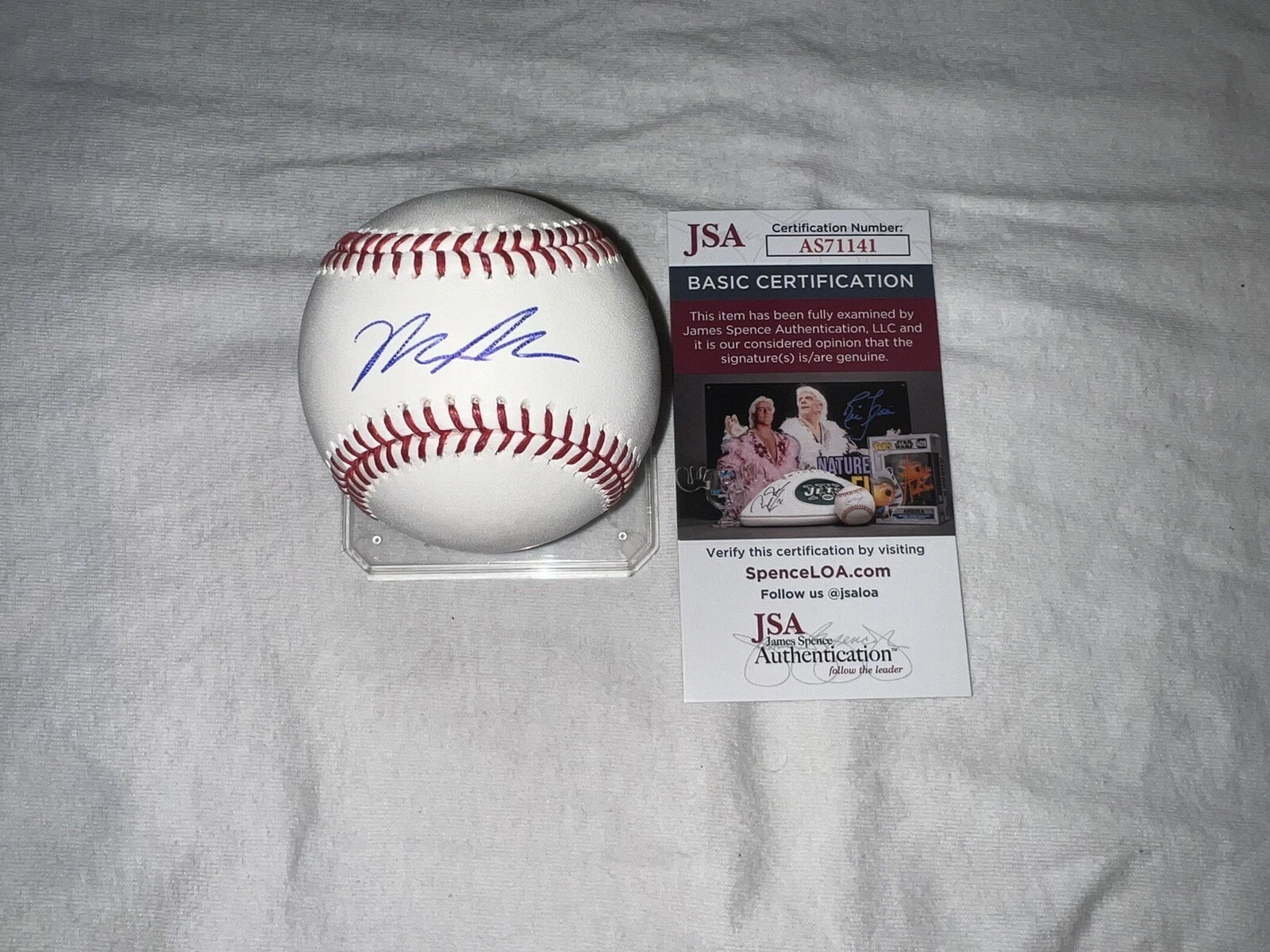 Matt McLain Signed Official Major League Baseball Cincinnati Reds Star JSA #4