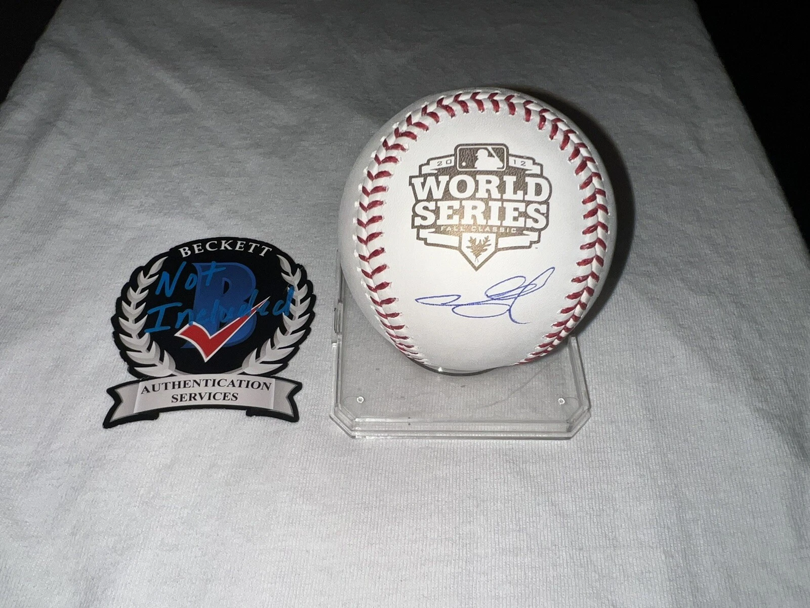 Pablo Sandoval Signed Official 2012 World Series Baseball SF Giants Beckett