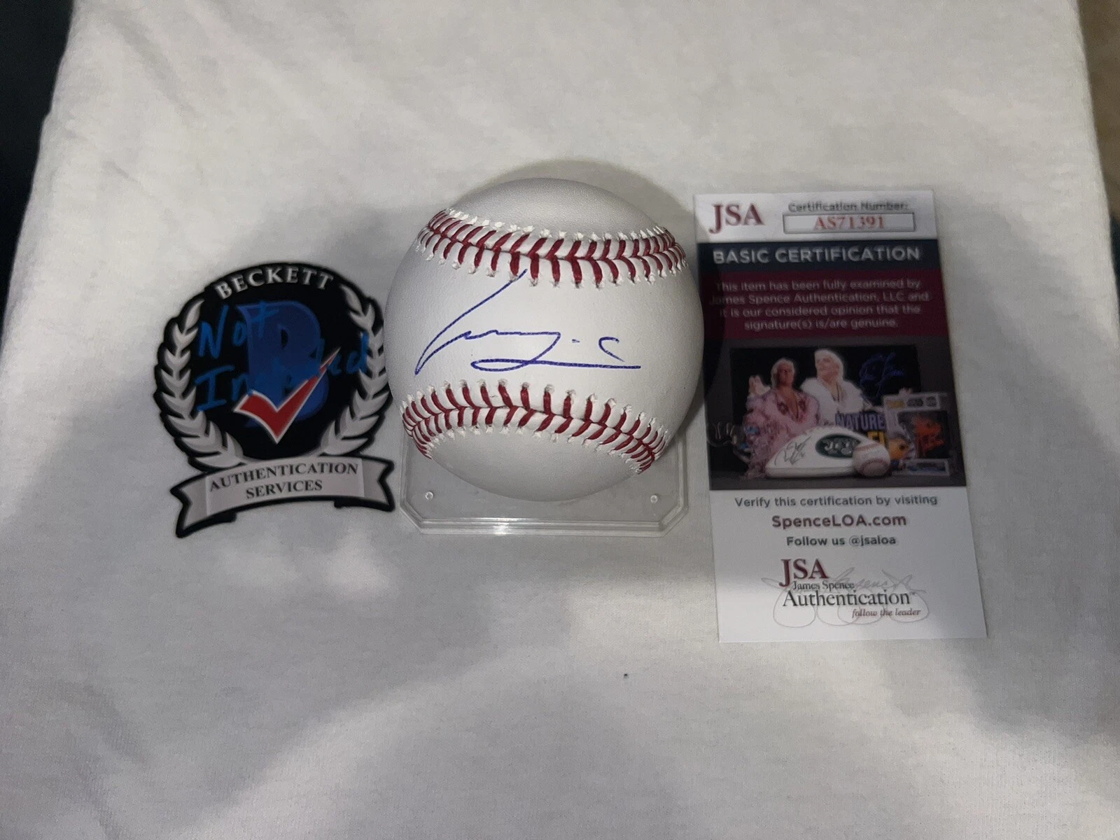 Luis Castillo Signed Official Major League Baseball Seattle Mariners Beckett JSA