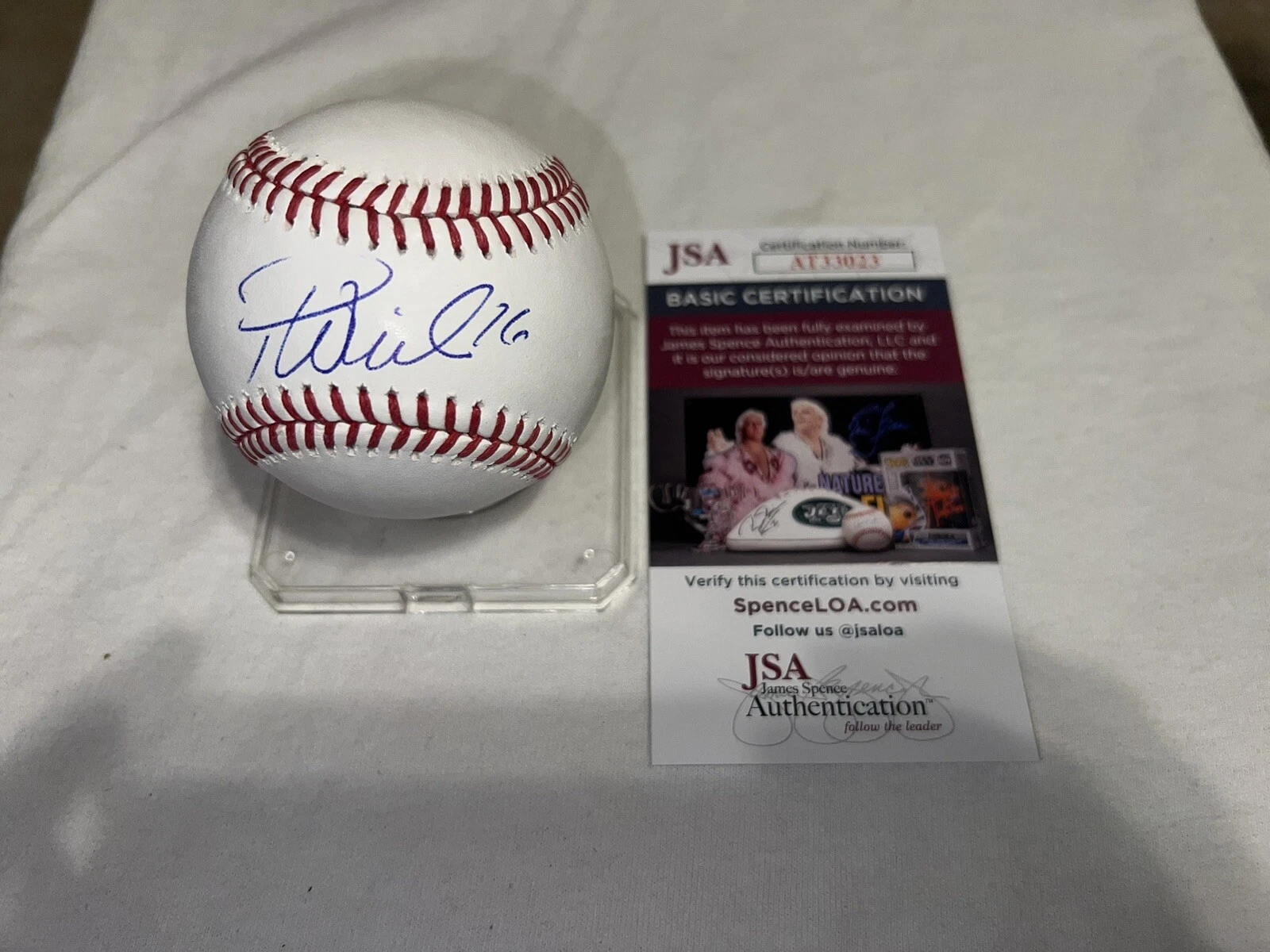 Patrick Wisdom Signed Official Major League Baseball Chicago Cubs Star JSA #2