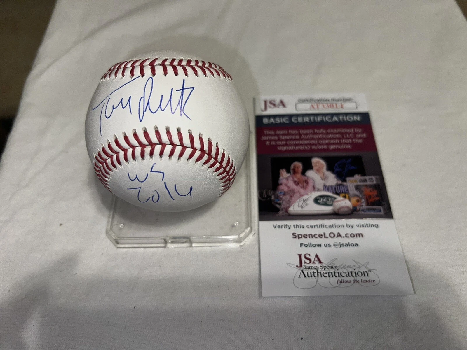 Tom Ricketts Signed Official Major League Baseball Chicago Cubs Owner JSA #2