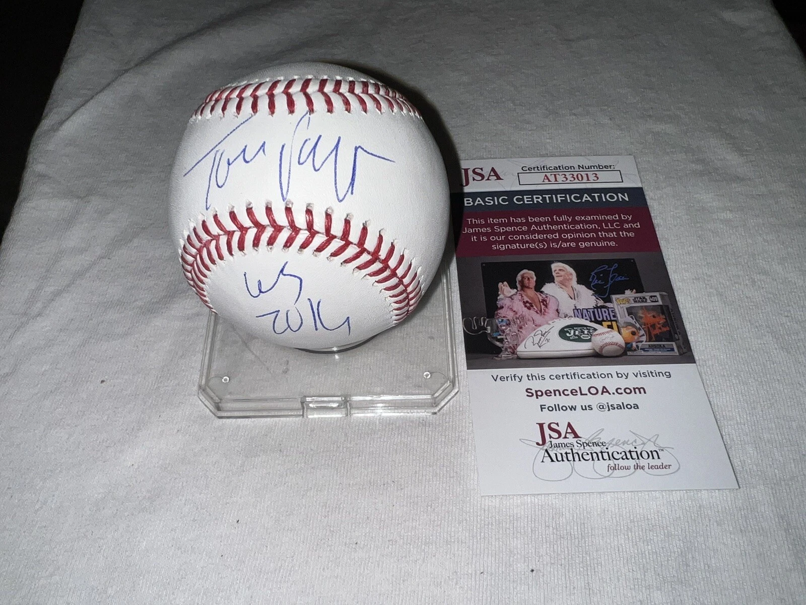 Tom Ricketts Signed Official Major League Baseball Chicago Cubs Owner JSA #3